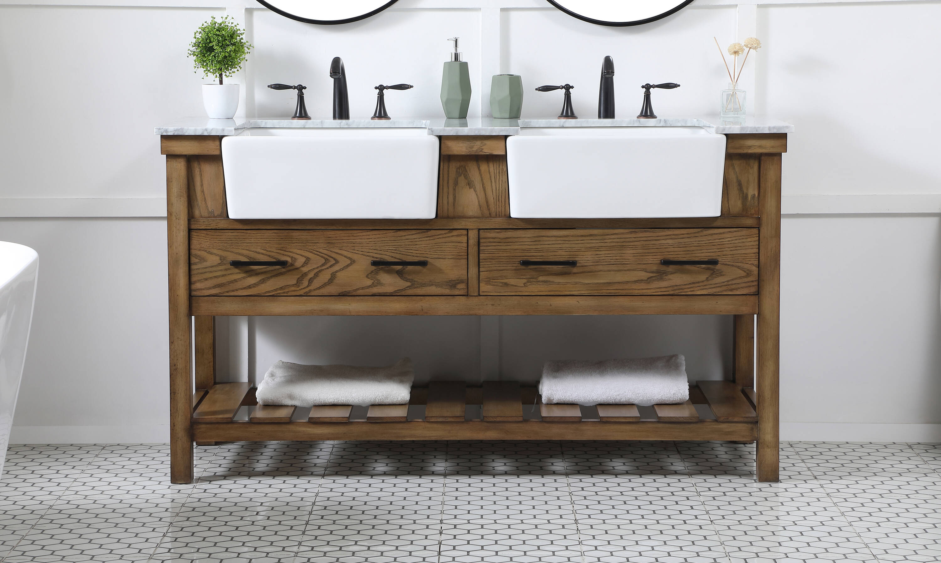 Elegant Decor HF180480DDW Bath-Vanity-Combo - View #2