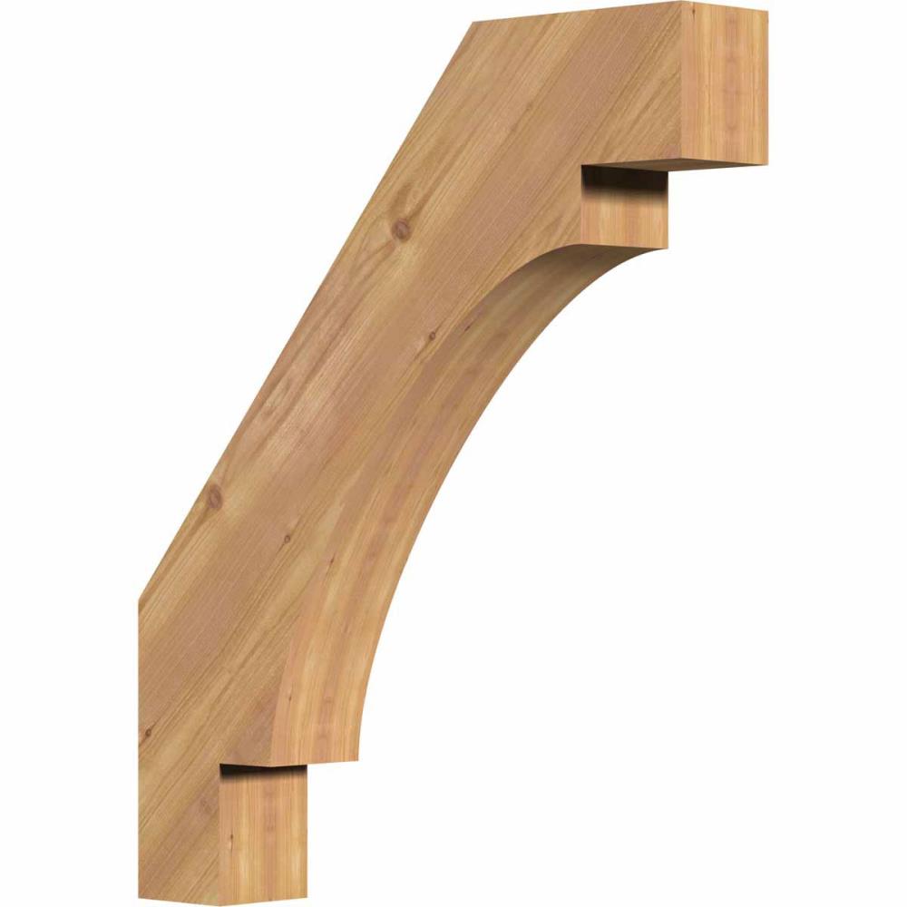 Ekena Millwork BRC04X20X24MRC00SWR 3-1/2-in x 20-in x 24-in Western Red Cedar Unfinished Wood Merced Smooth Knee Brace
