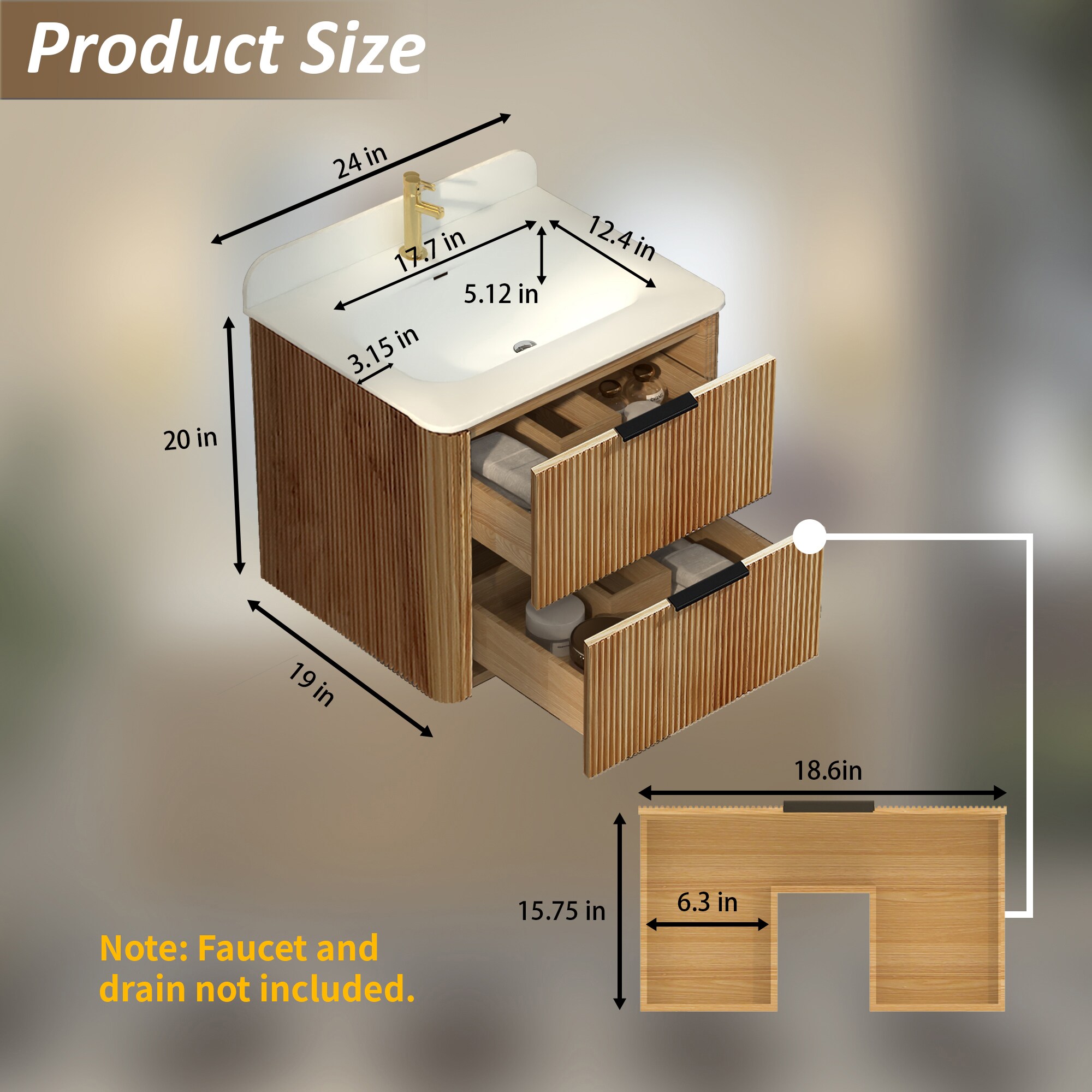 Forclover VTE18-2420NO Bath-Vanity-Combo - View #7