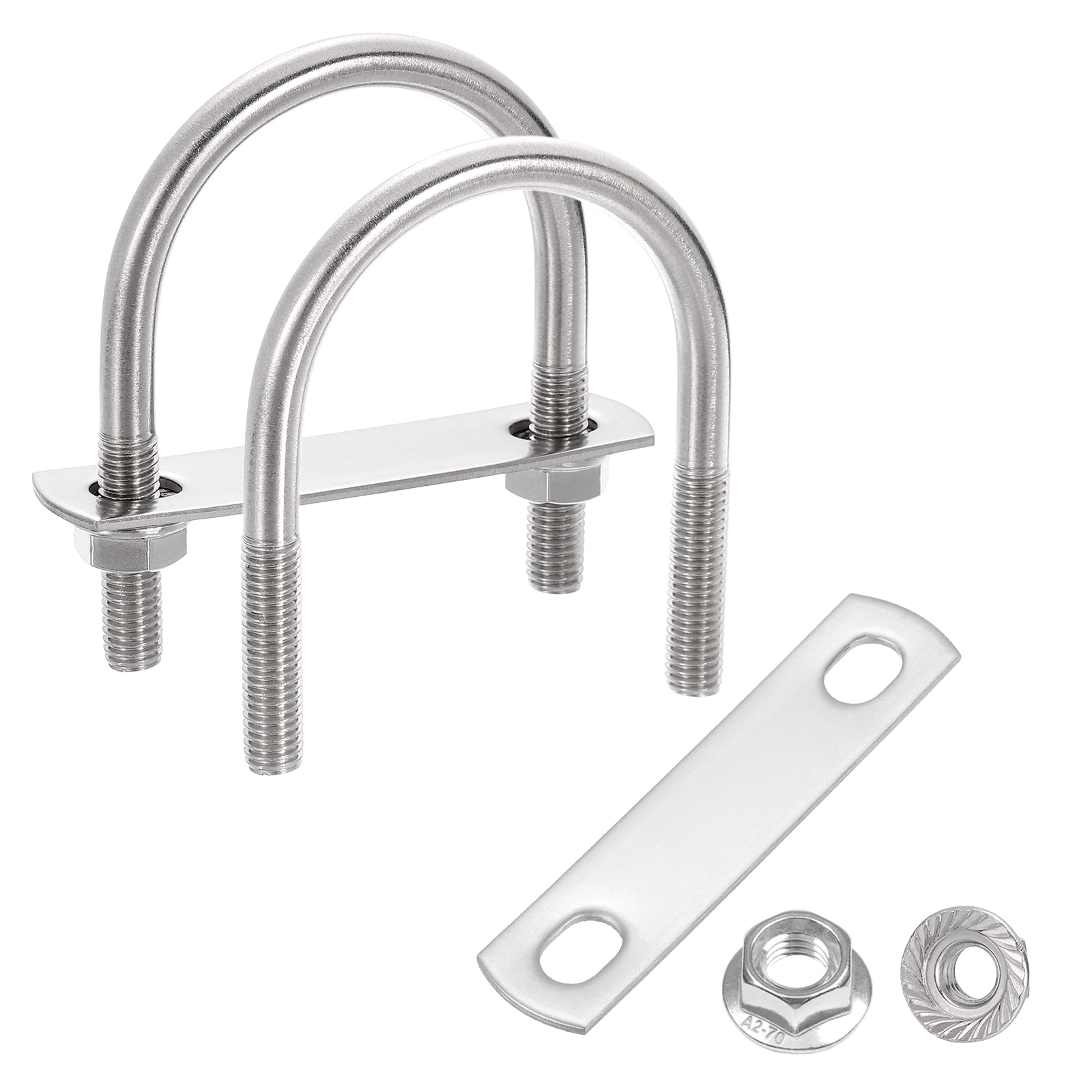 Unique Bargains - 2 Set 2 Inch Inner Wide Round U Bolts 3 Inch Length 304 Stainless Steel U-Bolts...