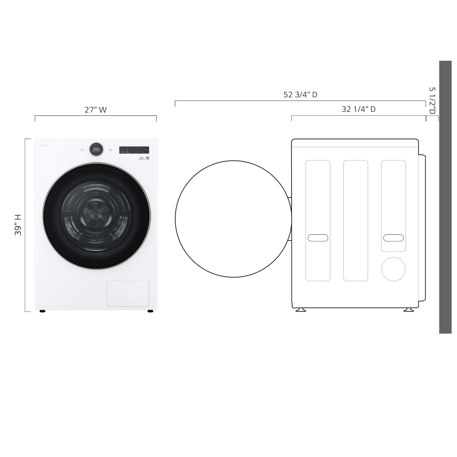 LG DLHC5502W Elec-Dry - View #11