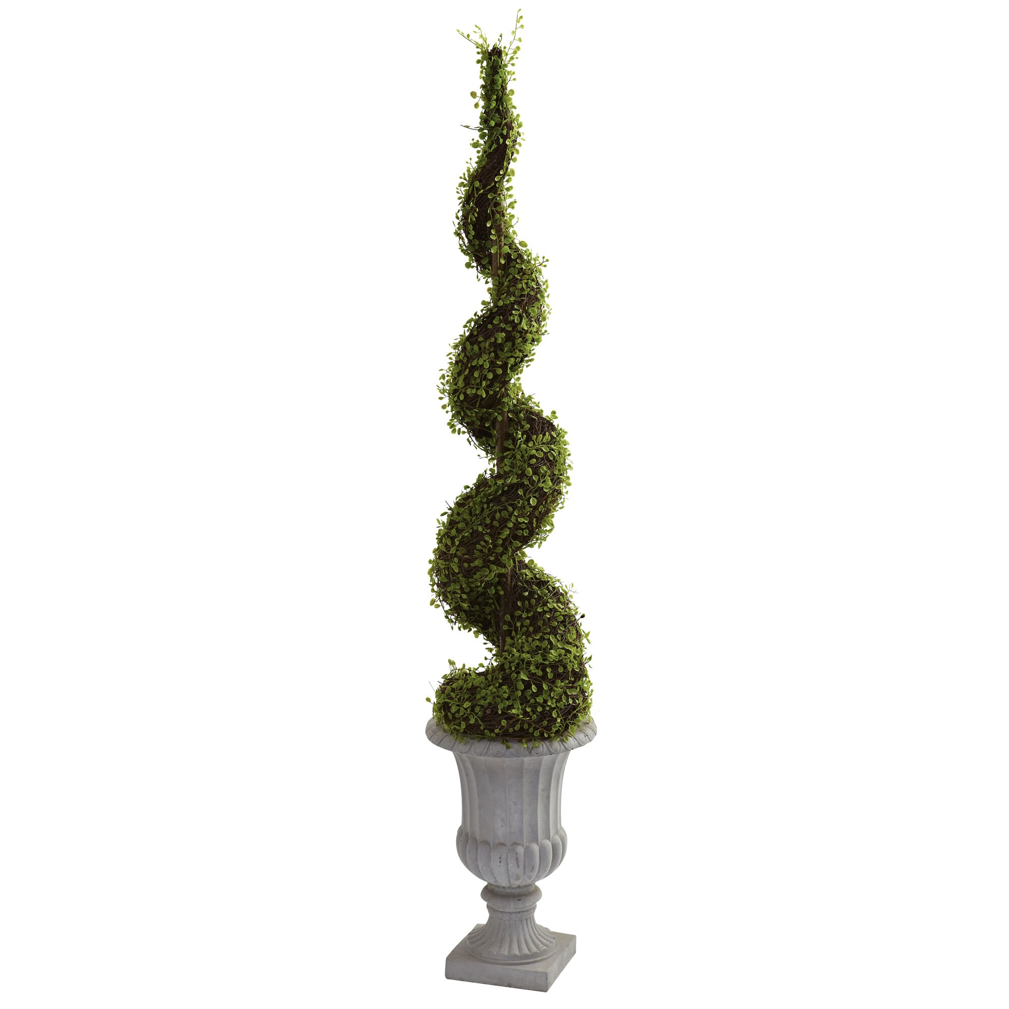 Nearly Natural 48 In Green Indoor Silk Artificial Tree At Lowes Com   05114566 