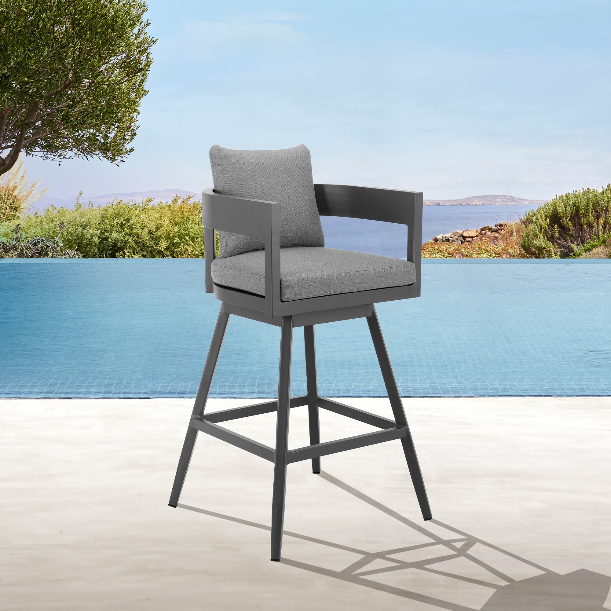 Armen Living LCMQSWBAGR26 stools - View #8