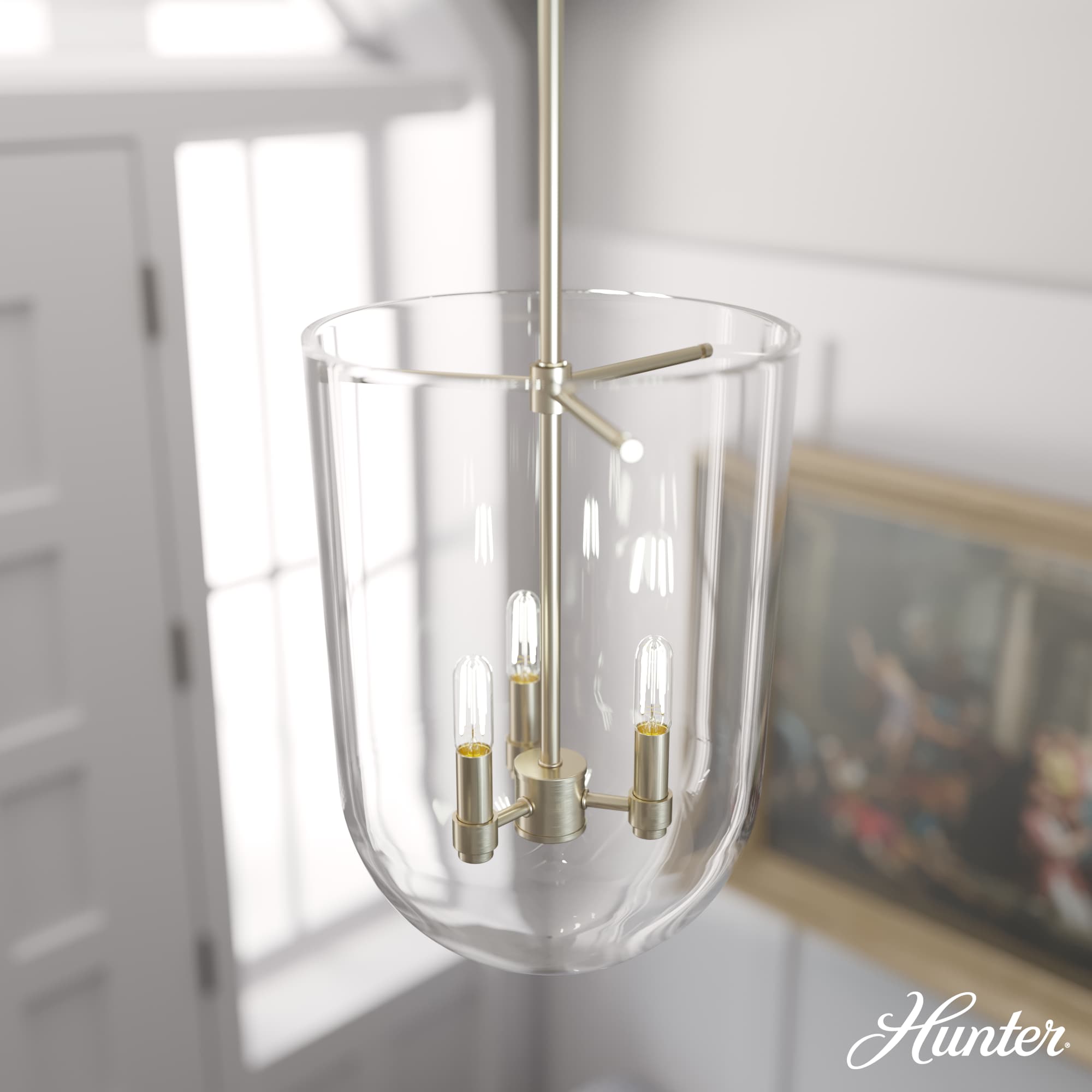 Alturas Gold 3-Light Glass LED Pendant