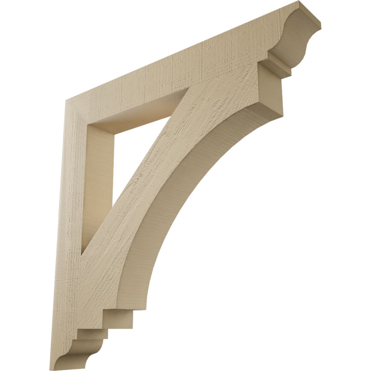 Ekena Millwork 2120547 Imperial Rough Cedar Woodgrain TimberThane 5-1/2-in x 40-in x 40-in Brown Urethane Standard bracket