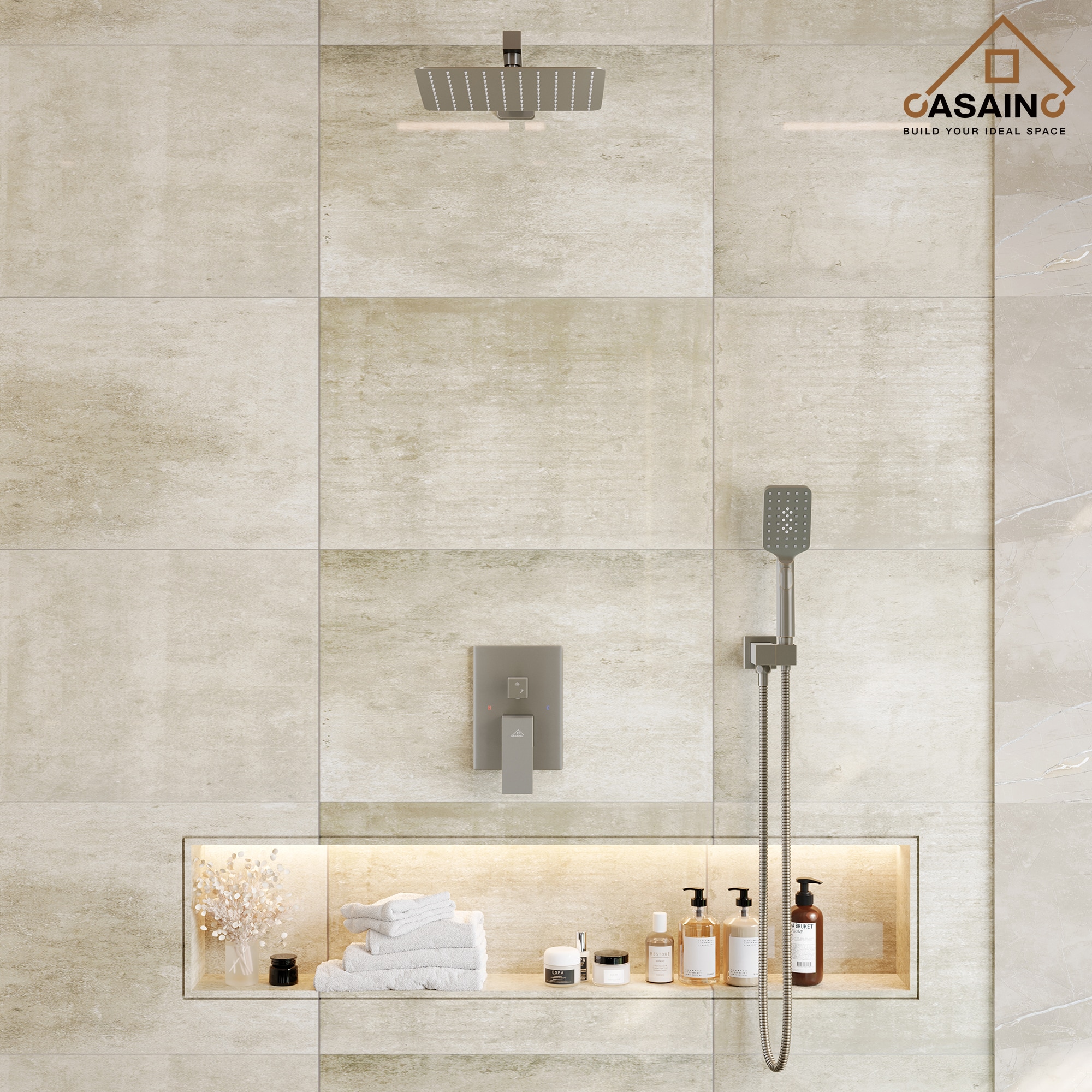CASAINC WFW98102BN-12 Showerhead-Bar-Panels - View #3