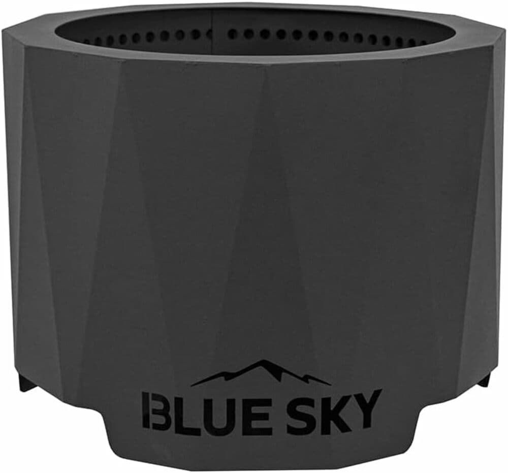 Blue Sky Outdoor Living PFP2216 21.6-in W Black Steel Wood-Burning Fire Pit