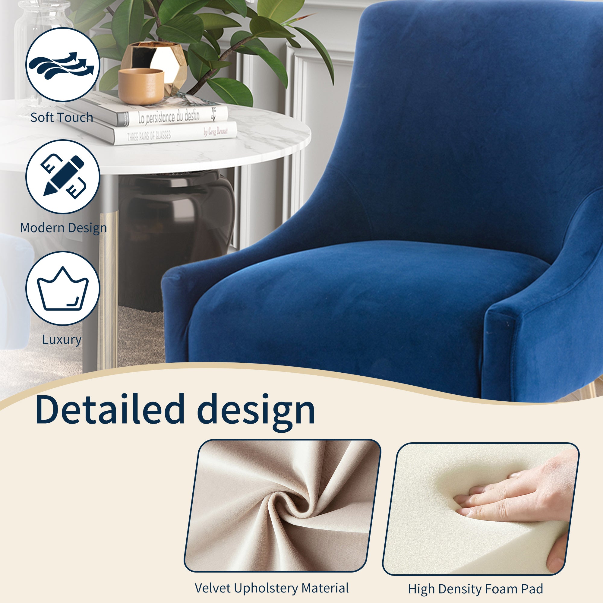 Boyel Living HFSN-700NAVY Dining-Chairs - View #7