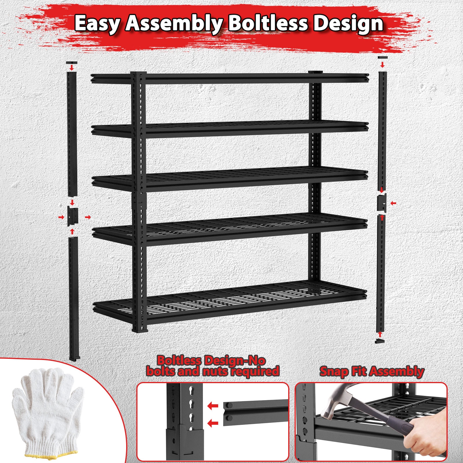 LOVMOR 36HDMS-PLR Free-Standing-Shelving - View #7