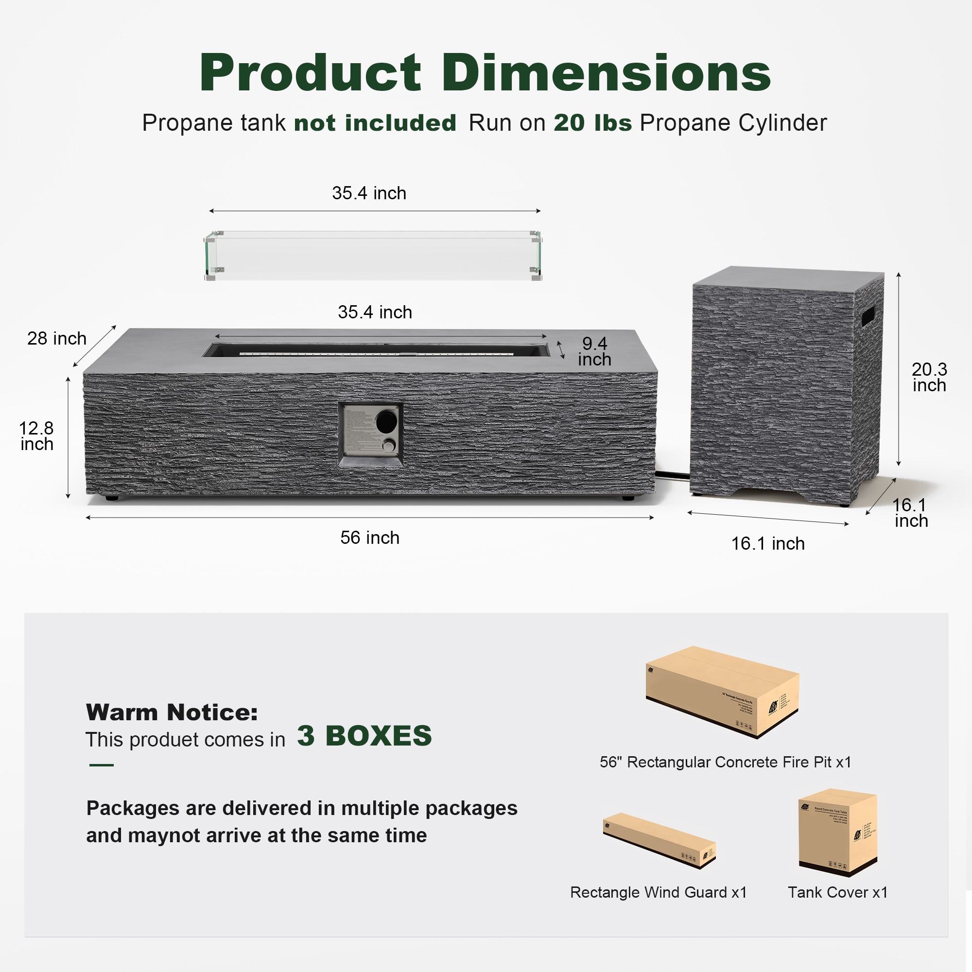 UPHA PL-2CZ-56HBE-H2-T Outdoor-Gas-Firepits - View #9
