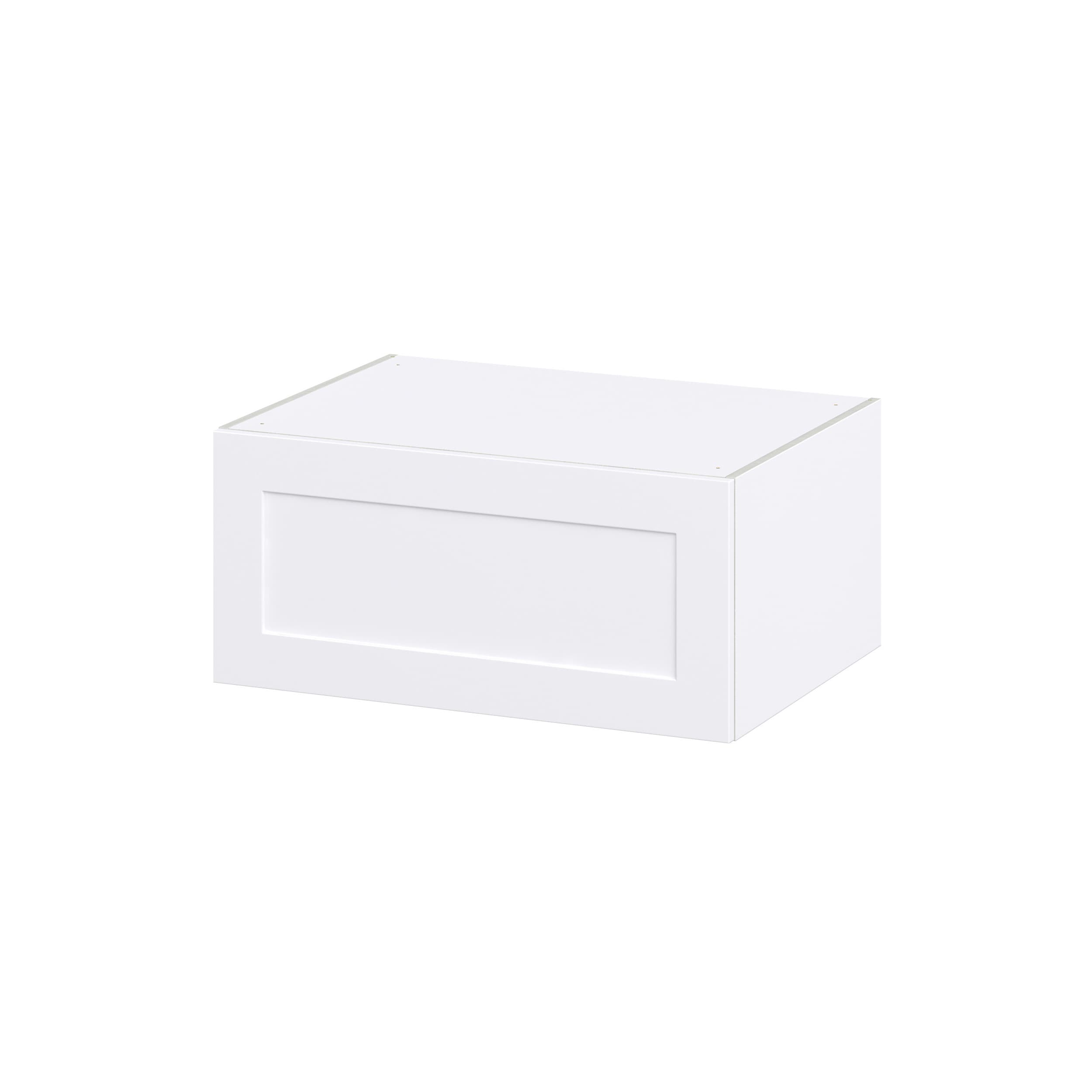 Hugo&Borg Jolie 33-in W x 15-in H x 14-in D Warm White Wall Fully Assembled Cabinet (Recessed Panel Shaker Door Style)