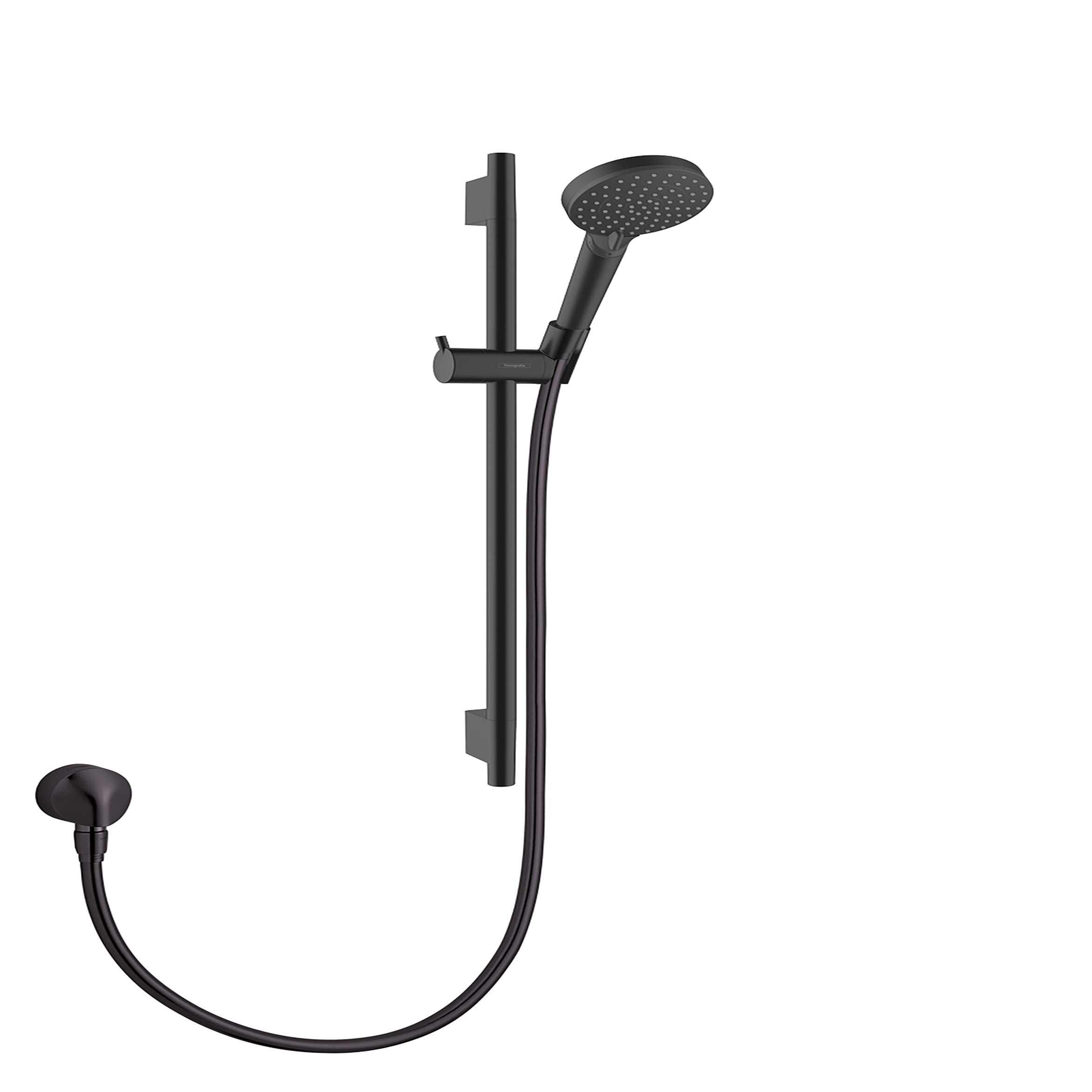 Hansgrohe 04970670 2.0 -Spray Matte Black 4-in Round Fixed Shower Head 1.75 GPM
