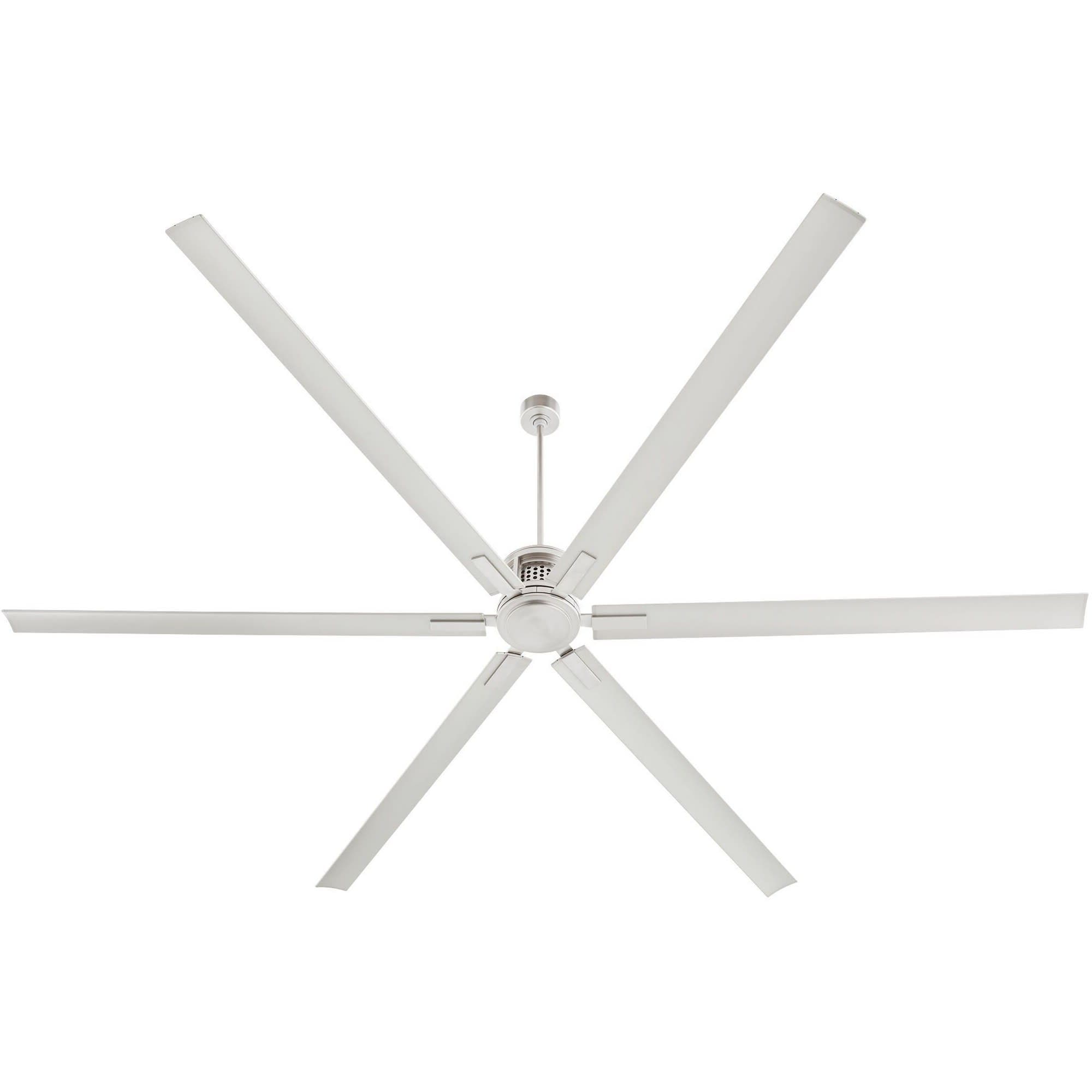 Quorum International Zeus Patio - 6 Blade Ceiling Fan-21.1 Inches Tall and 120 Inches Wide-Satin Nickel Finish-Satin Nickel Blade Color