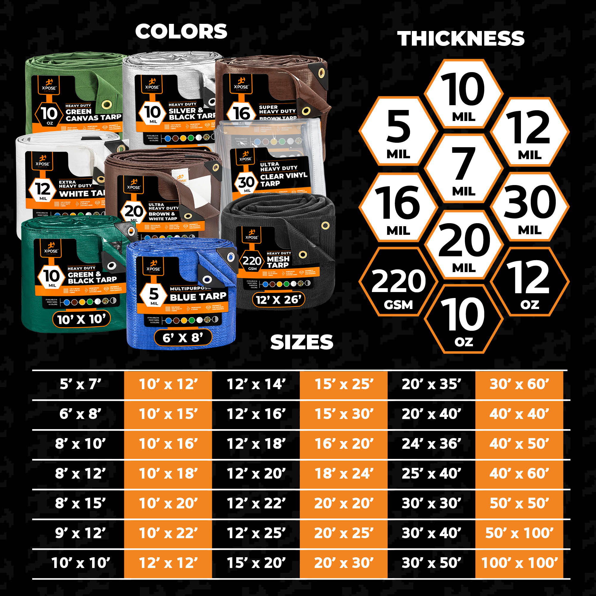 XPOSE SAFETY BTH-68-X tarps - View #8