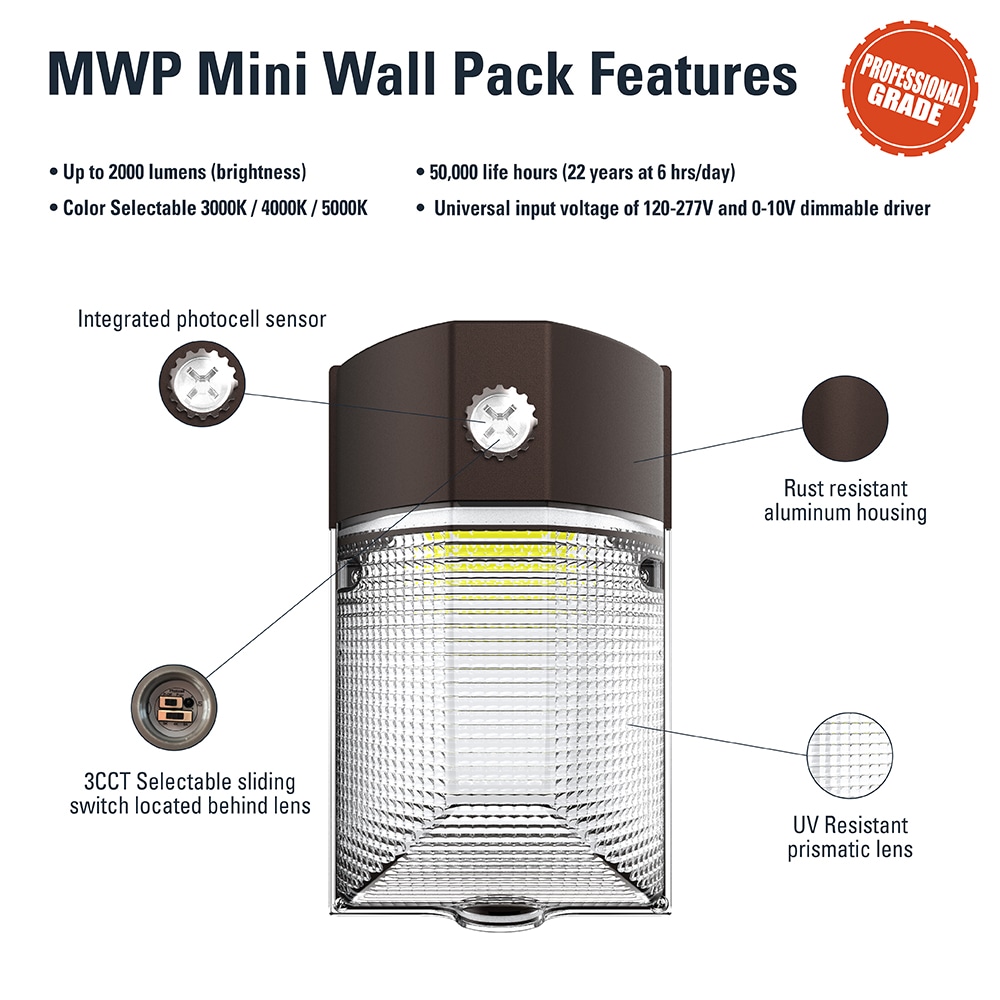 HALO MWP20FSUNVDBZ Wall-Pack-Lights - View #4