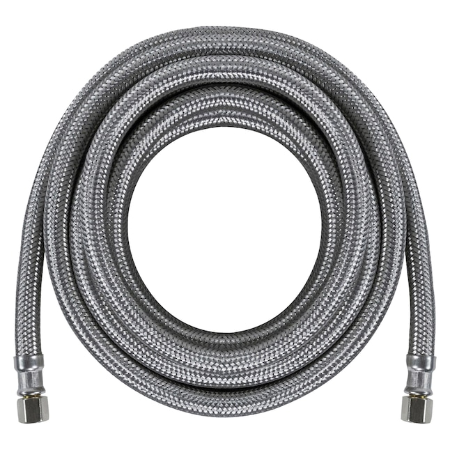 Certified Appliance IM180SS Braided Stainless Steel Ice Maker Connector, Silver, 15