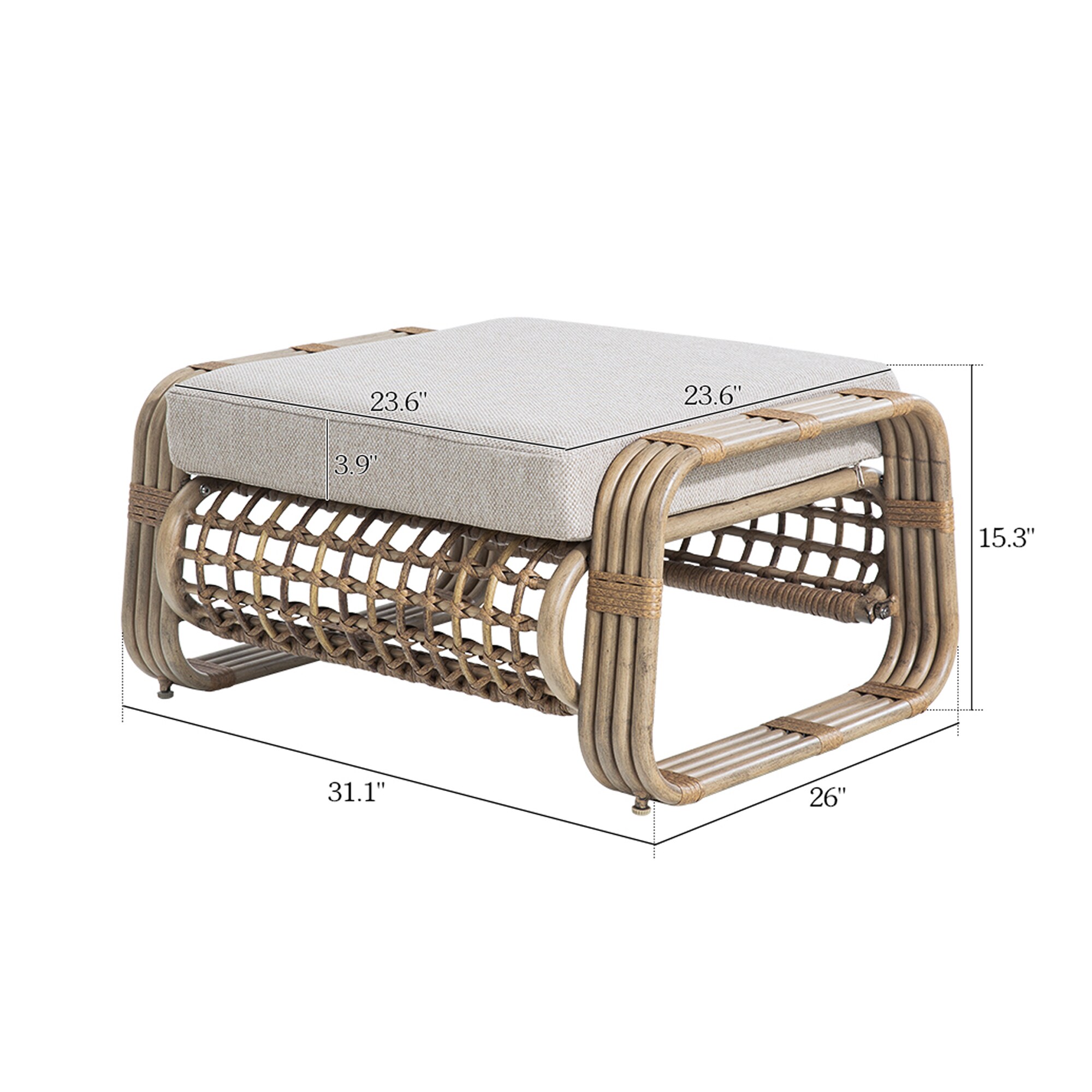 PEAK HOME FURNISHINGS 970449 Indoor-Ottomans - View #9