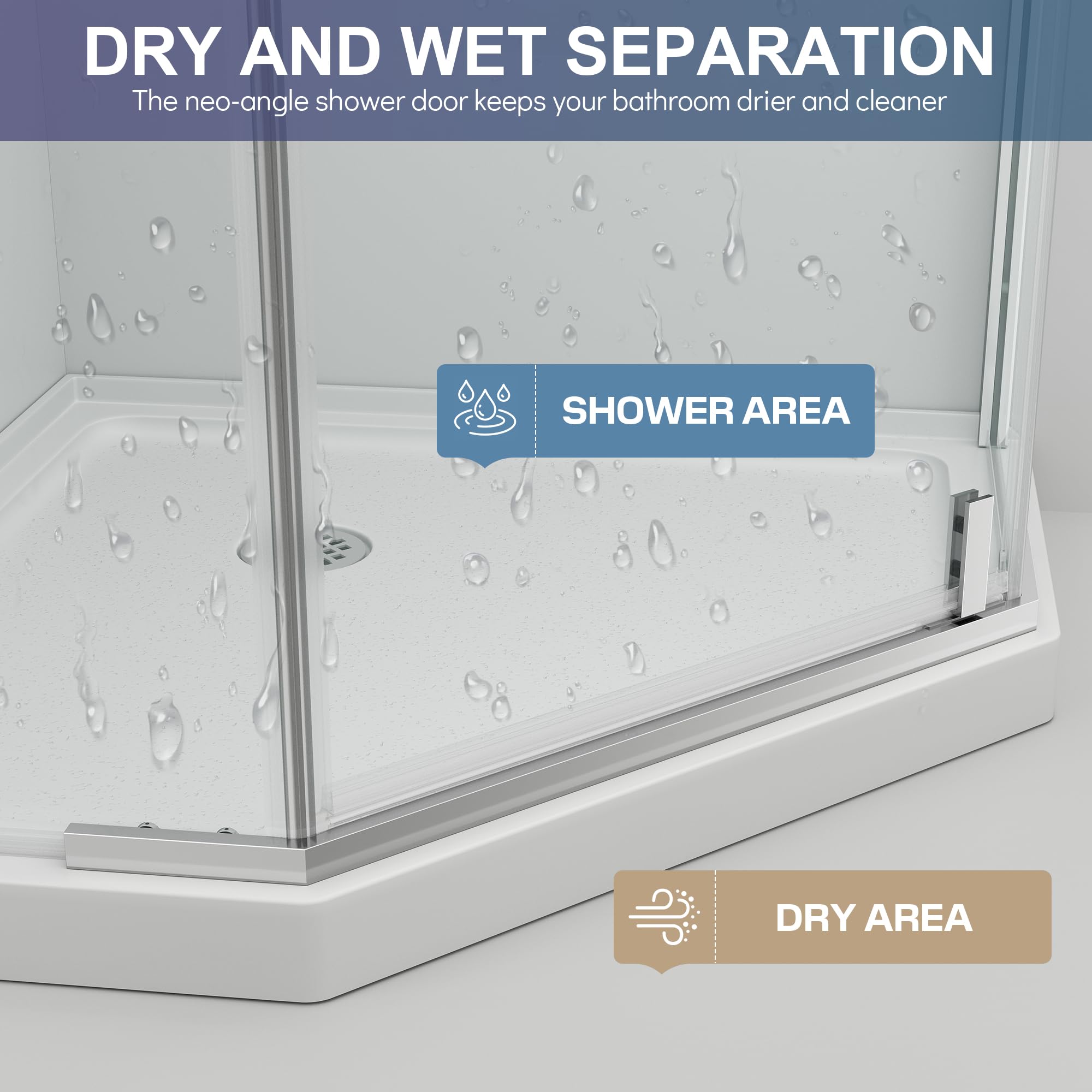 Aoibox LAB3YUXM Shower-Doors - View #7