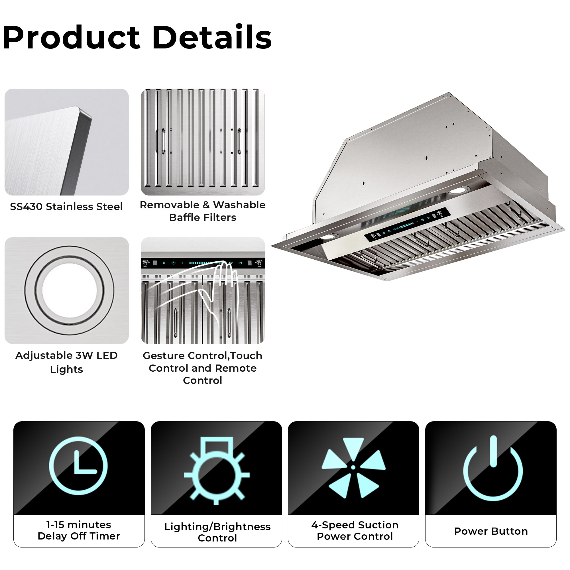 DZS DIKB02-42 Undercabinet-Range-Hoods - View #9