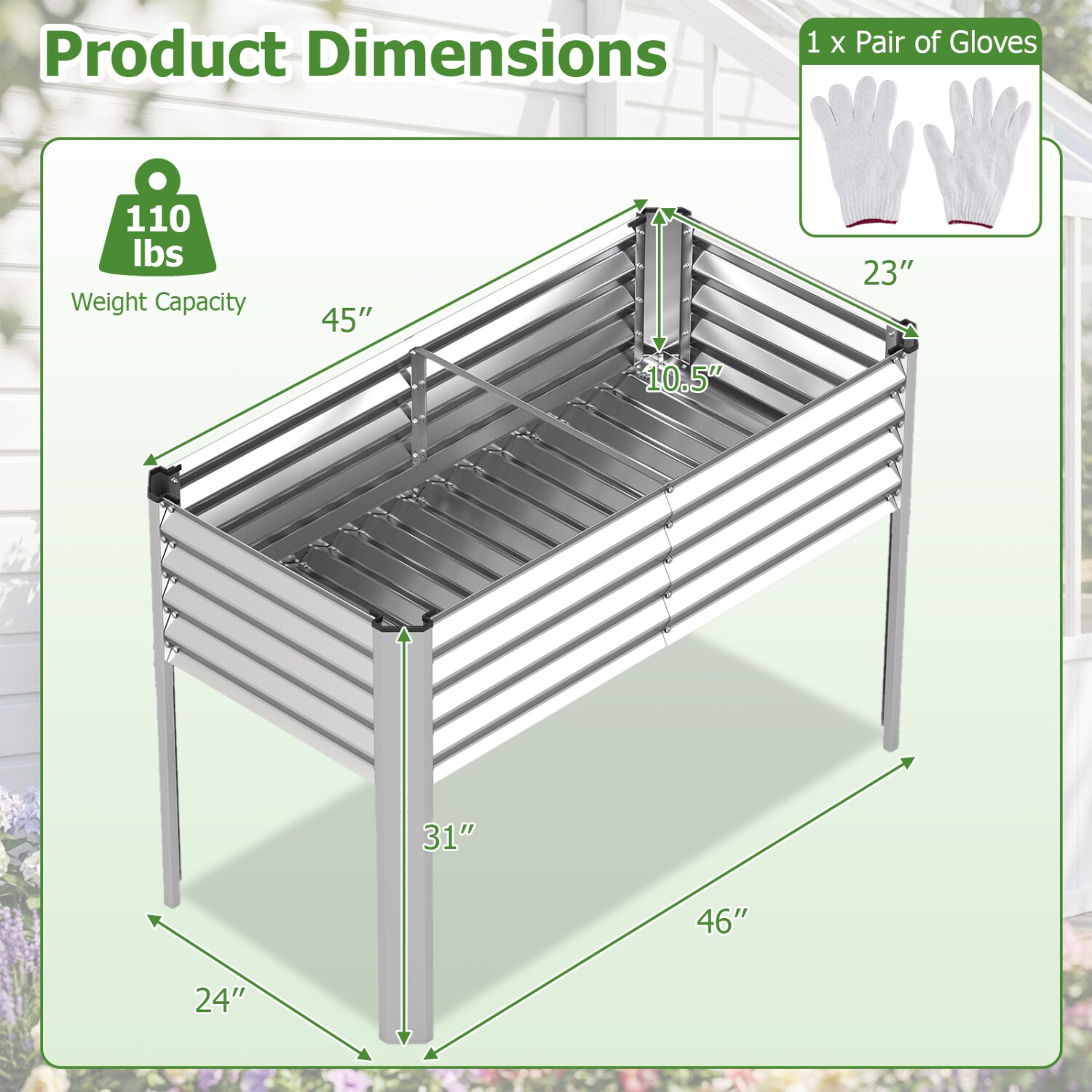 Slickblue D-CO-LS1664TG Raised-Garden-Beds - View #3