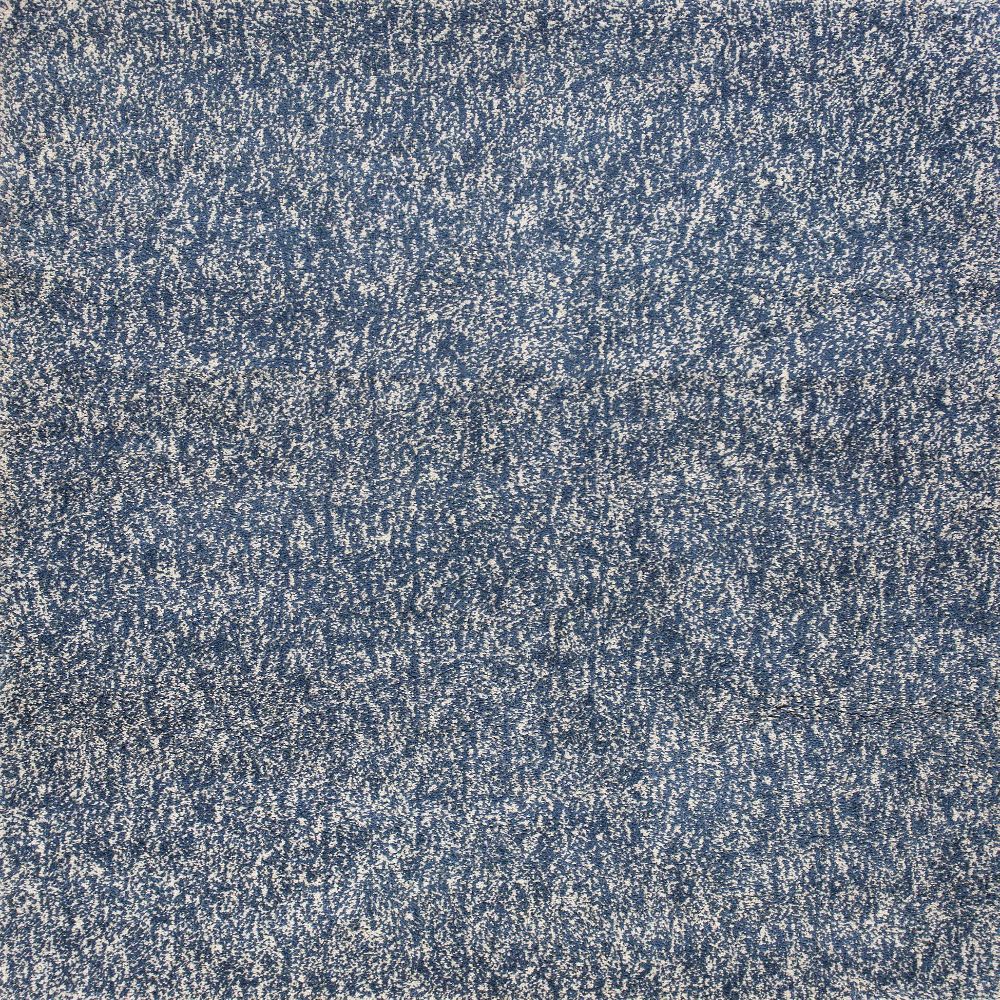HomeRoots 349879 Bernadette 7 X 9 (ft) Rag Indigo Ivory Indoor Distressed/Overdyed Area Rug