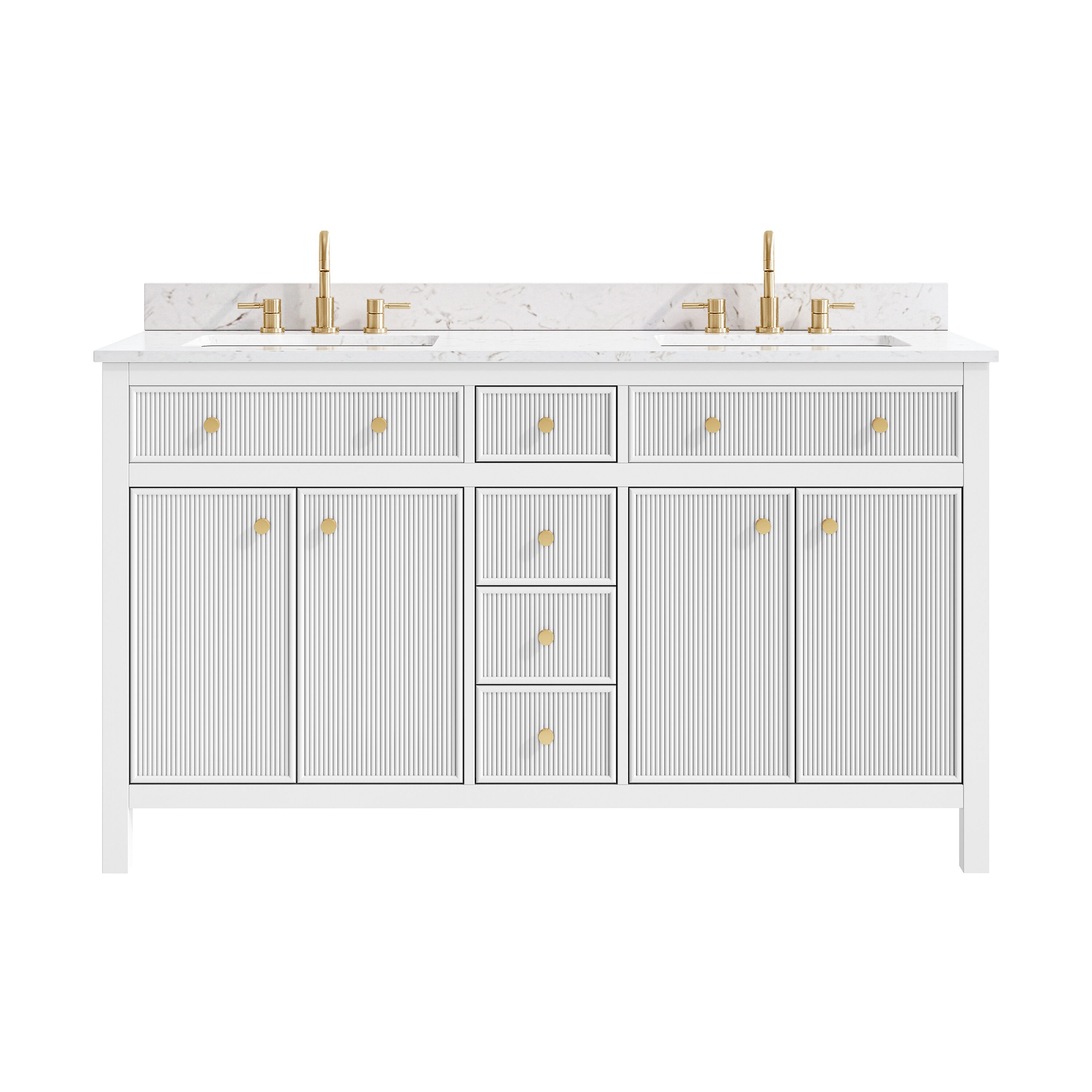 allen + roth L23011-VS60-WT Bath-Vanity-Combo - View #8