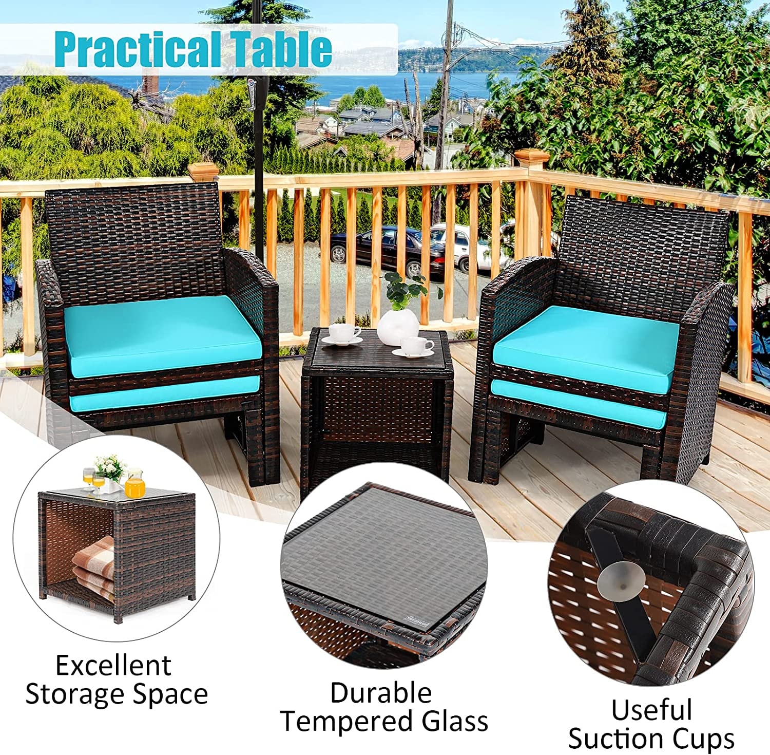 Forclover HYFC-8178RE Patio-Conversation-Sets - View #8
