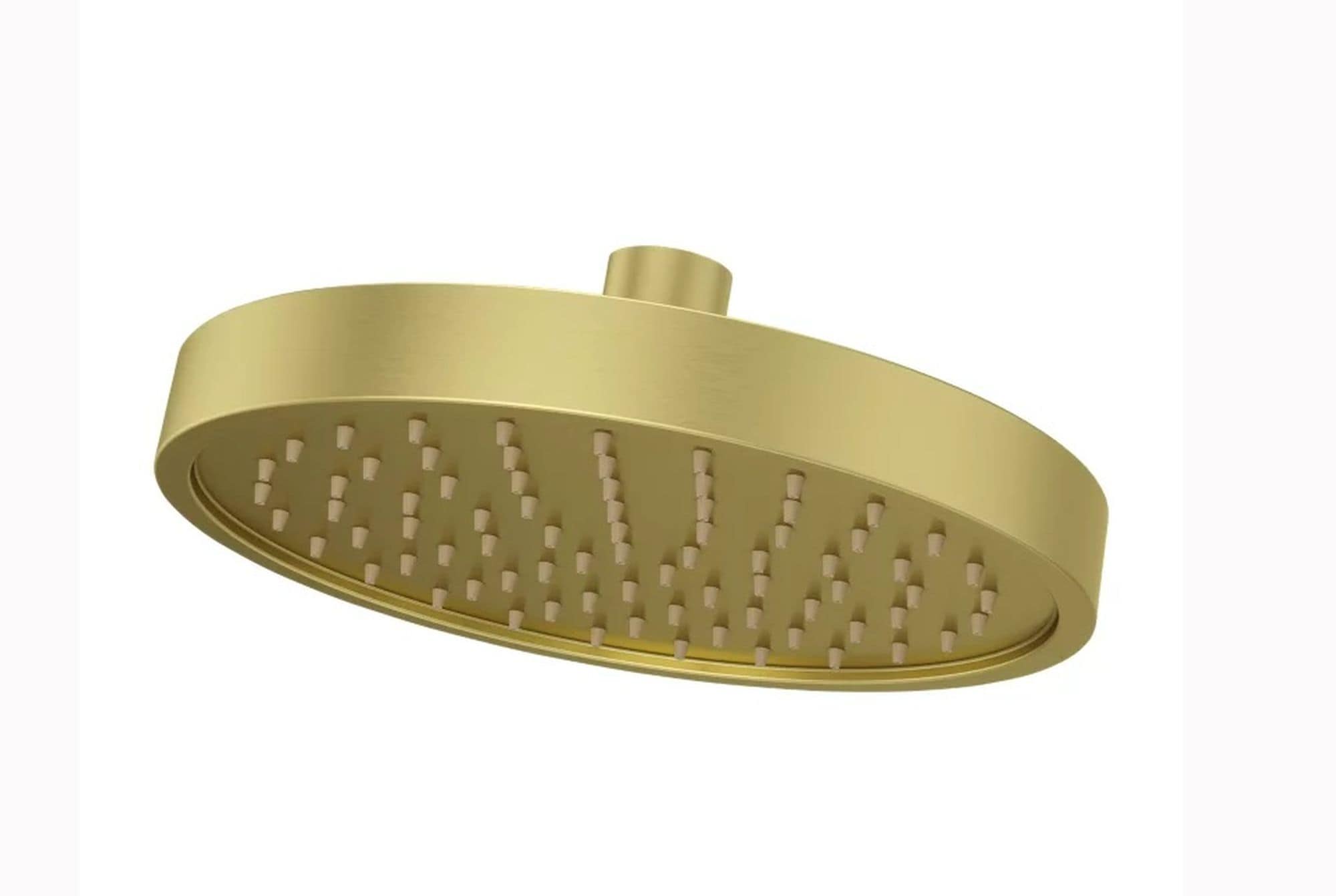 Pfister Brushed Gold 7 In Round Fixed Shower Head 1 8 GPM 6 8 LPM In   60227618 