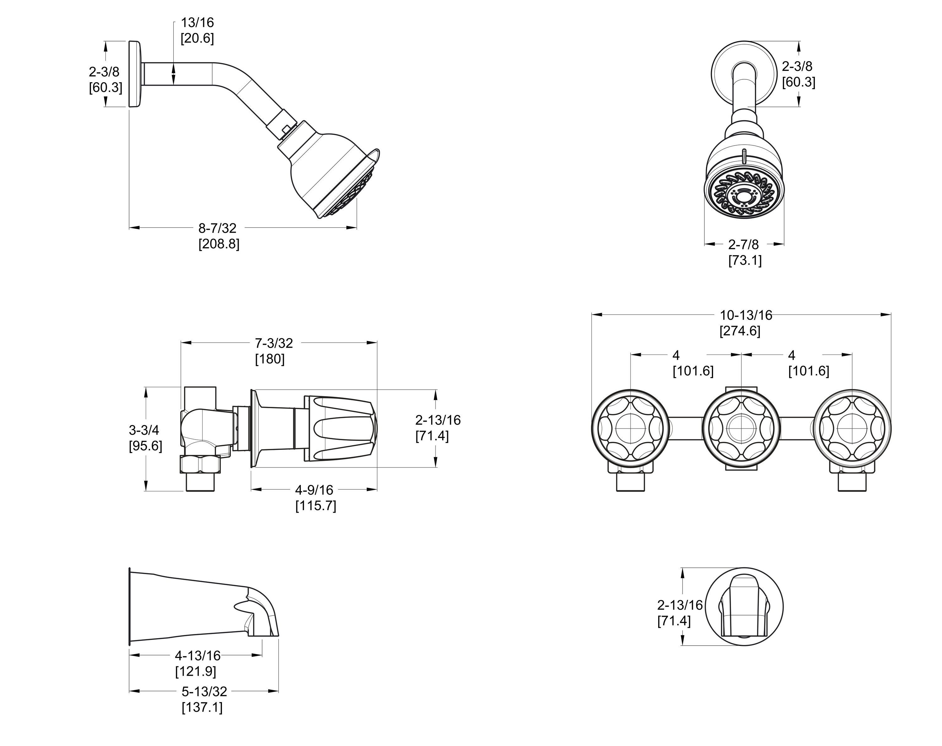 Pfister LG01-3120 Tub-Shower-Faucets - View #10