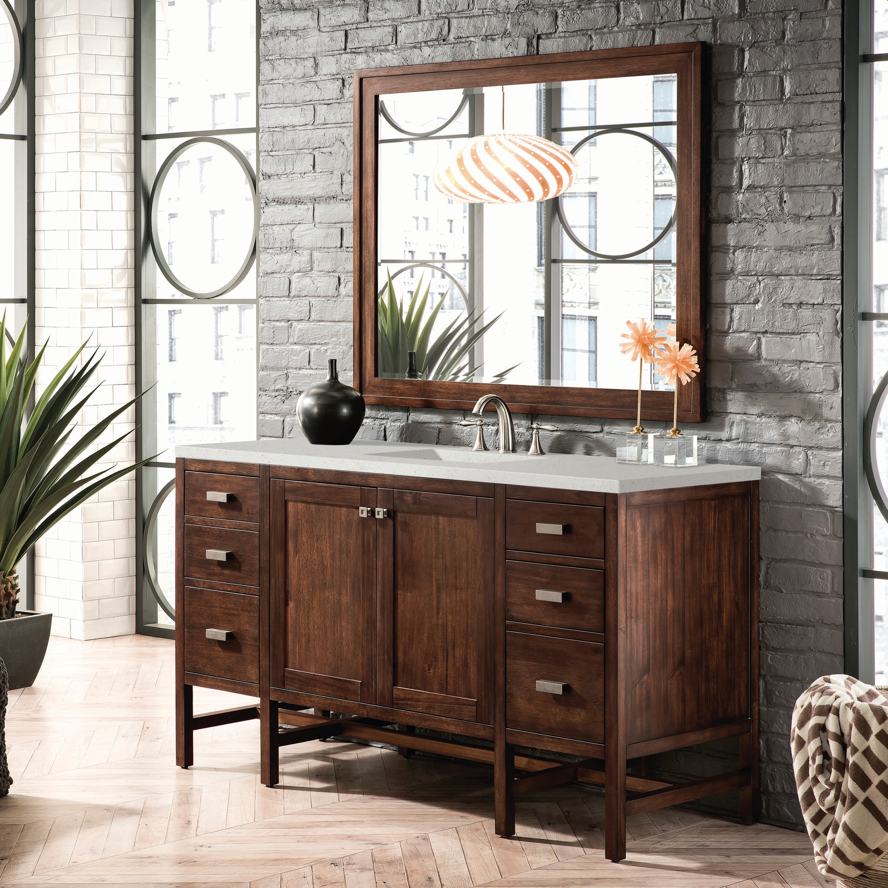 James Martin Vanities E444-V60S-MCA-3LDL Bath-Vanity-Combo - View #3
