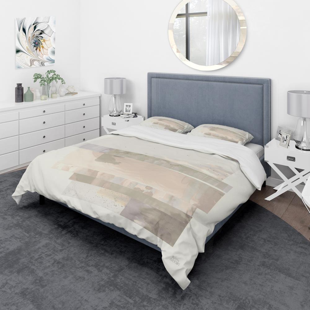 Designart BED30745-T 3 -Piece Brown Twin Duvet cover Set