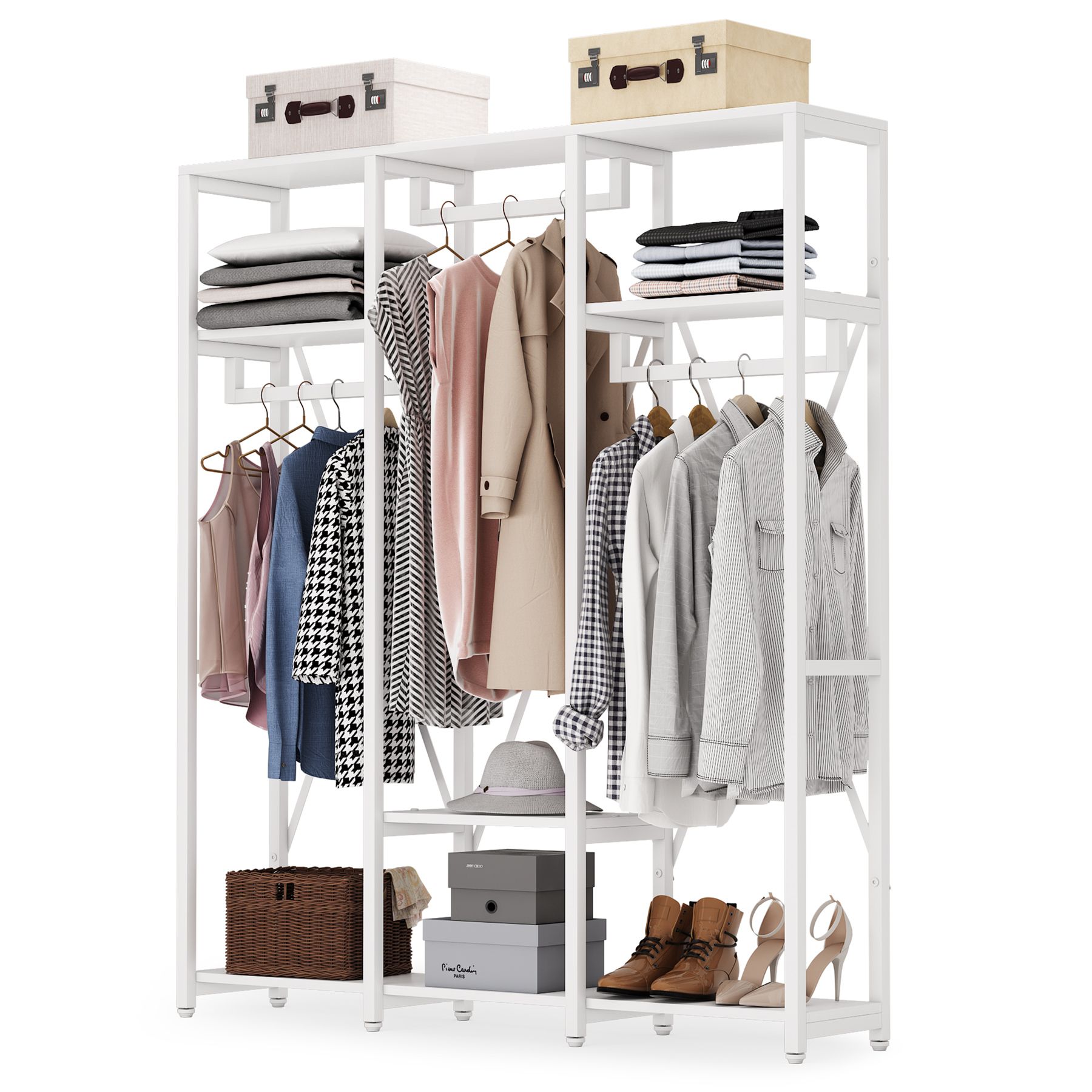 TribeSigns Tribesigns Double Rods Closet Organizer, 78 inches