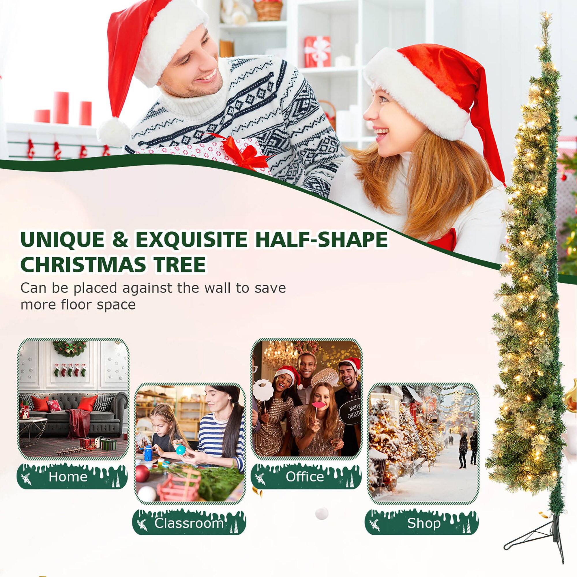 Costway CM24072US Artificial-Christmas-Trees - View #6
