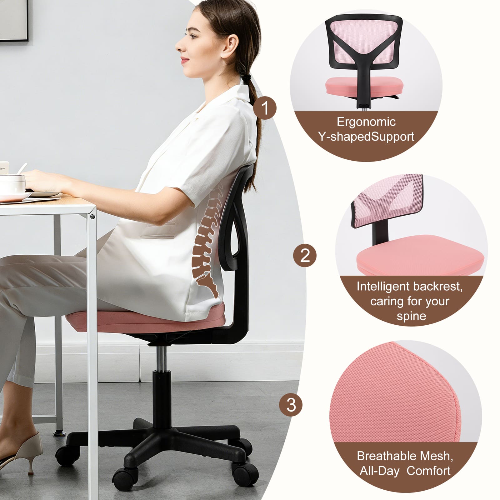 Sweetcrispy L-C-2077-PK Office-Chairs - View #5