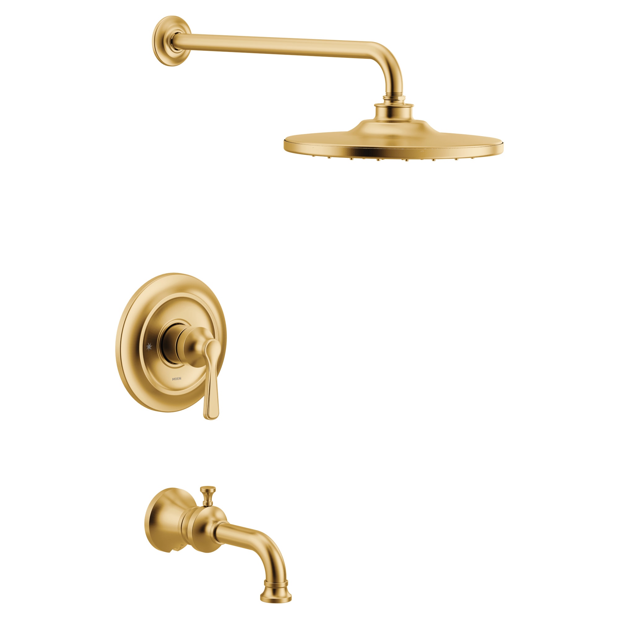 Moen UTS344303EPBG Colinet Brushed Gold 1-handle Single Function Round Shower Faucet