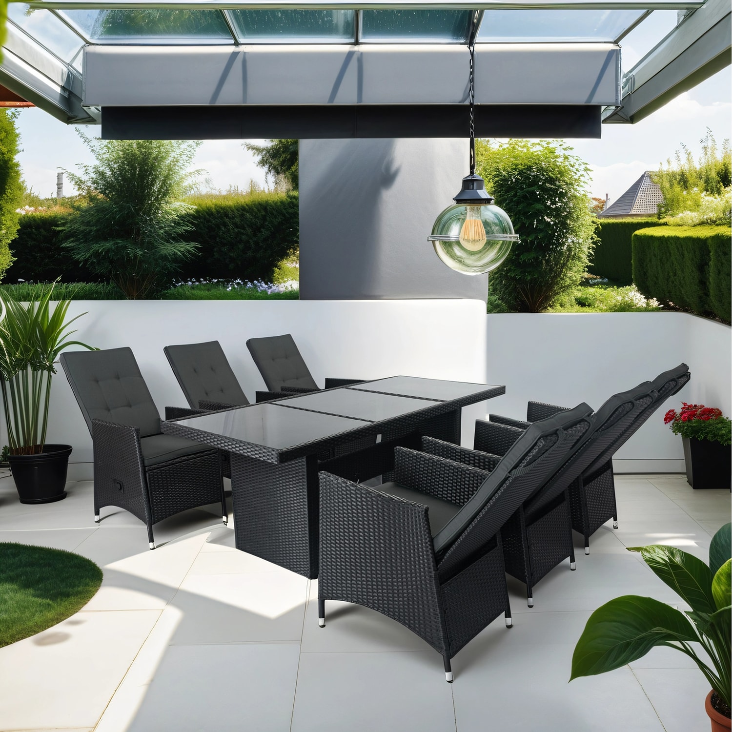 SINOFURN SYA710035GY Patio-Dining-Sets - View #2