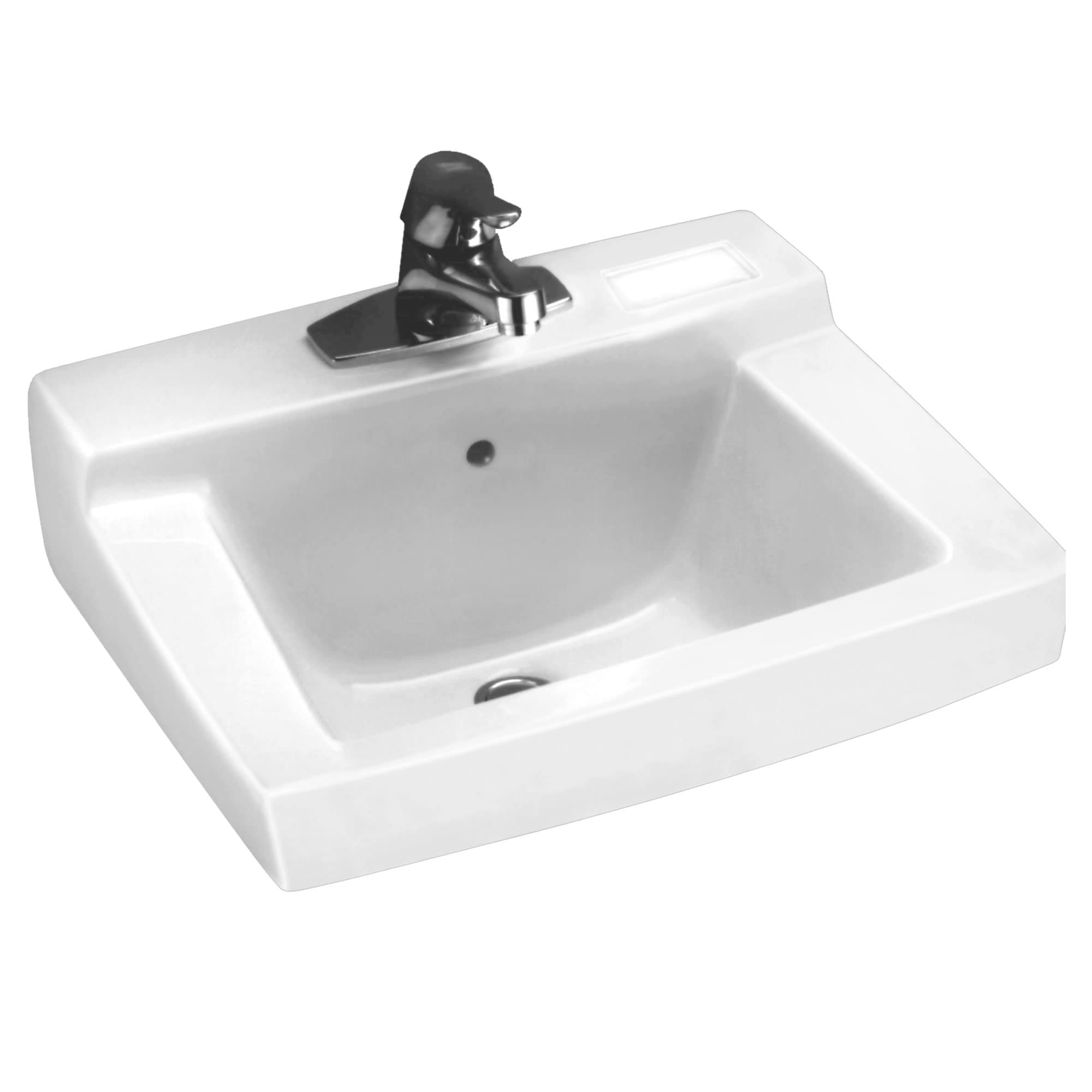 American Standard Vitreous China 17.0-in Wall-mount Rectangular Traditional White Bathroom Sink