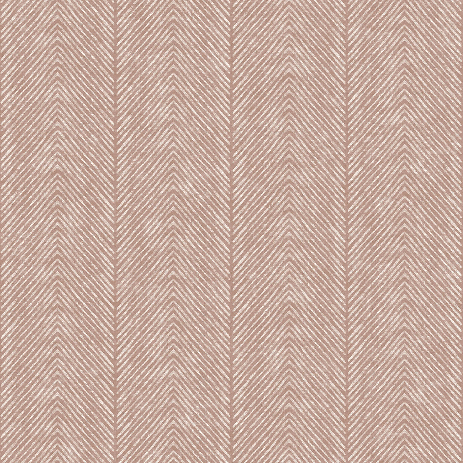 Veer Decor Natural Herringbone Orange Wallpaper