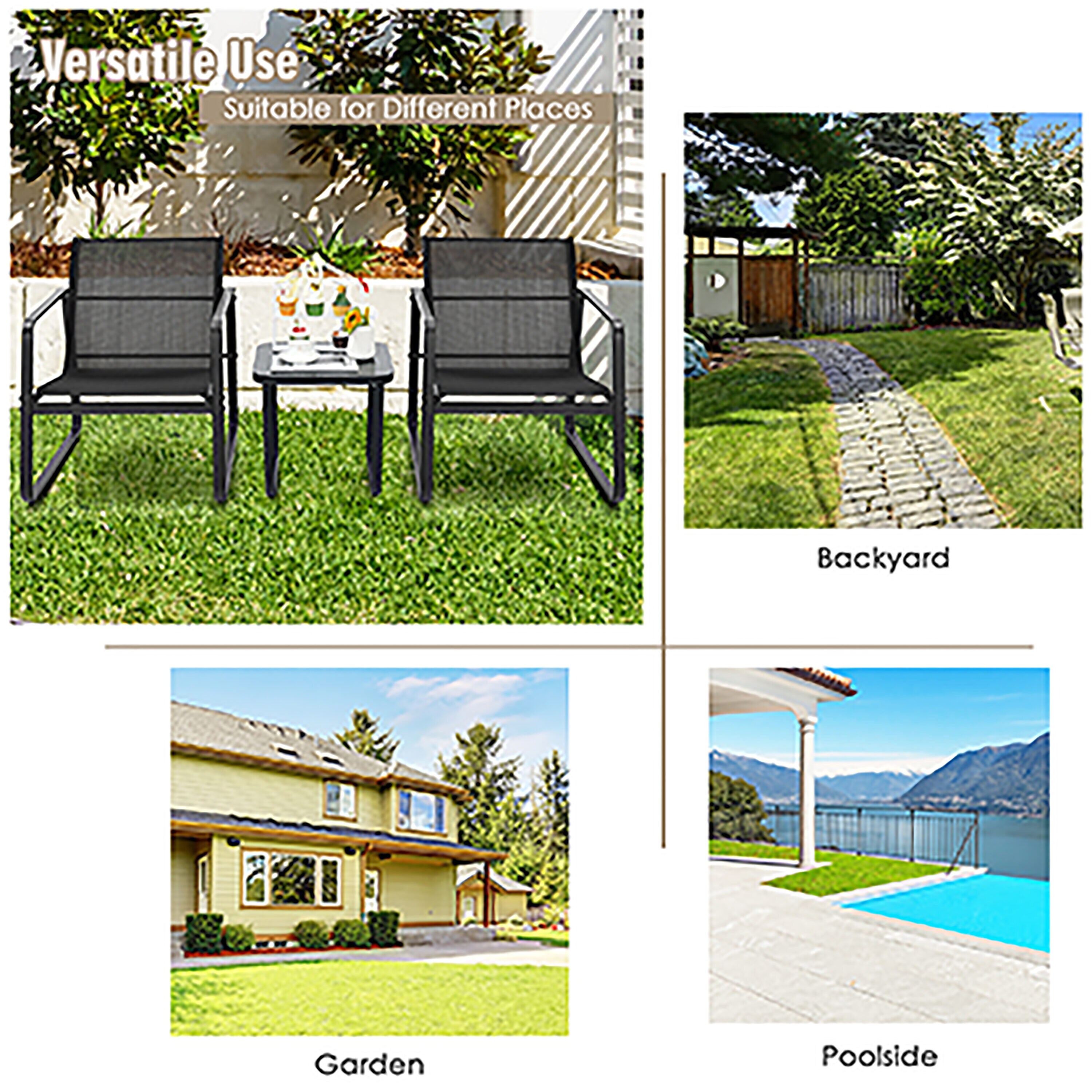 Costway NP10061BK Patio-Conversation-Sets - View #4
