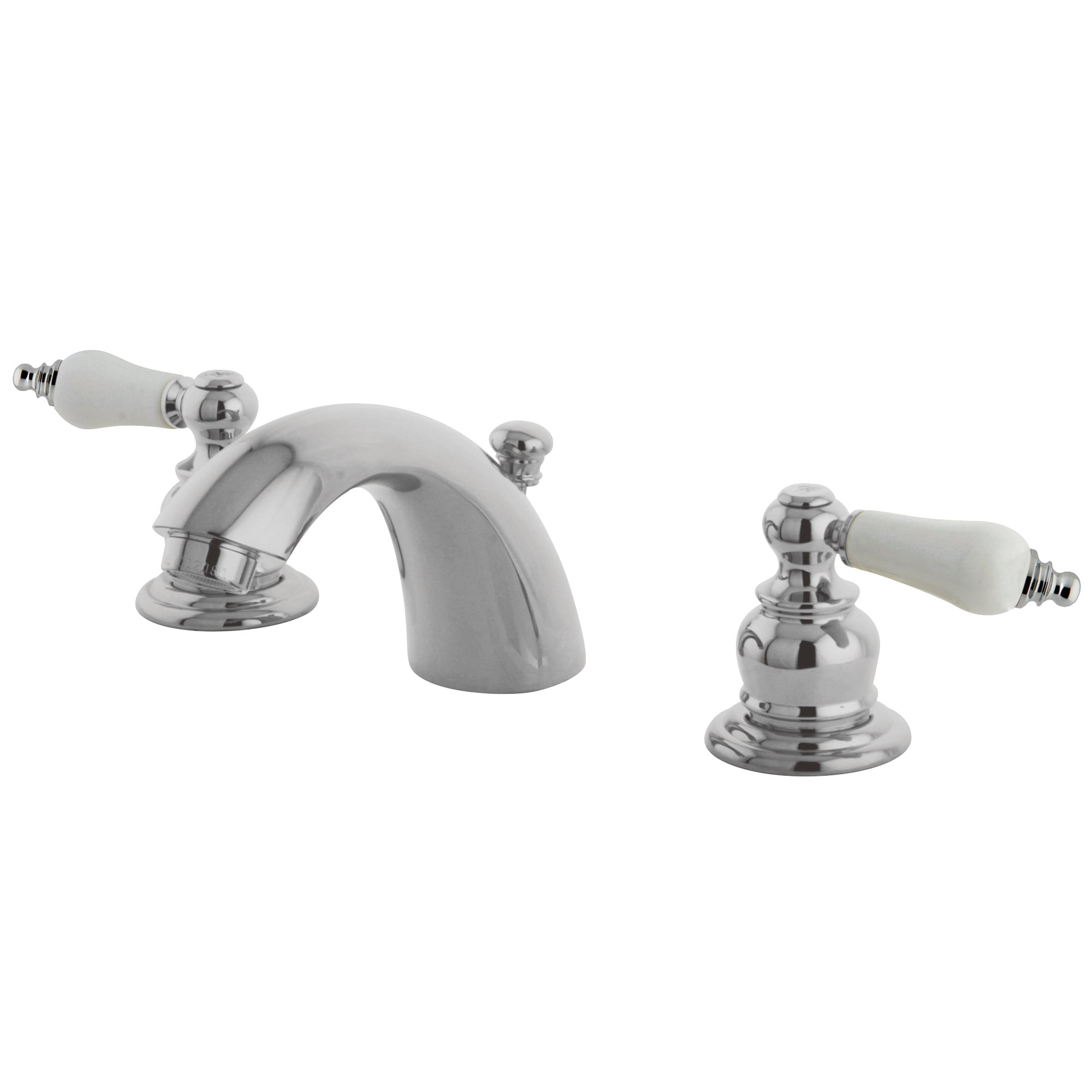 Elements of Design EB941B Chrome 4-in centerset 2-handle Low-arc Residential Handle Bathroom Sink Faucet with Drain
