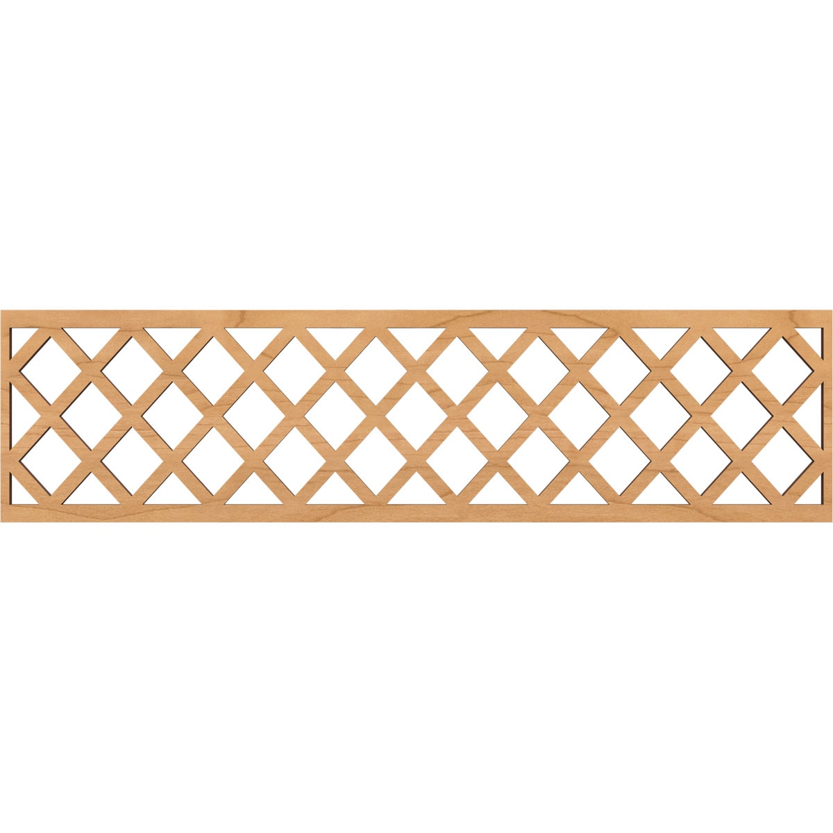 Ekena Millwork MLDB12X47MNCMA Manchester Fretwork Flat Trim 12-in x 3.92-ft Maple Brown Unfinished 2156995 Pierced Wall Panel Moulding