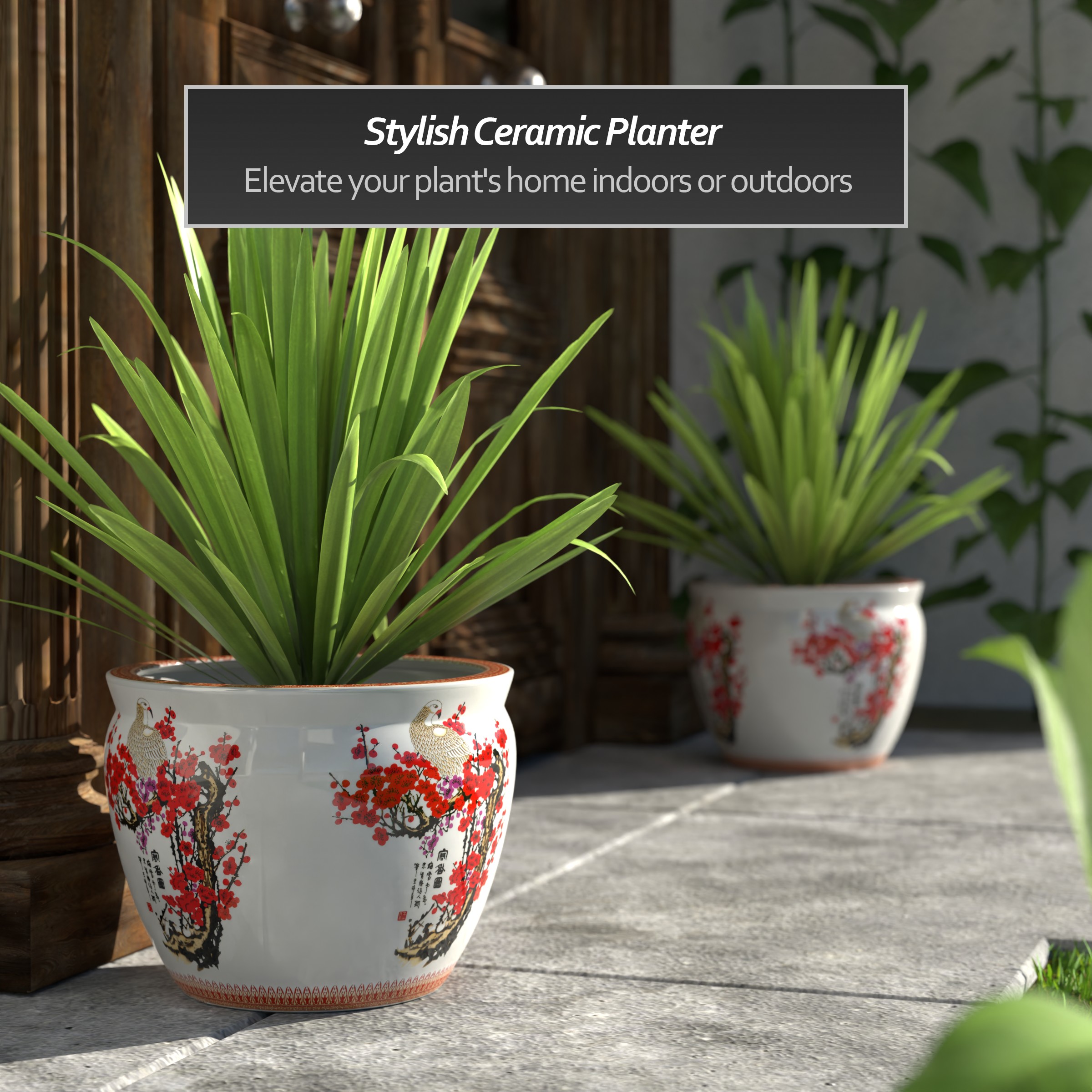 Red Lantern BW-14FISH-CBLOS Planter-Window-Box - View #6