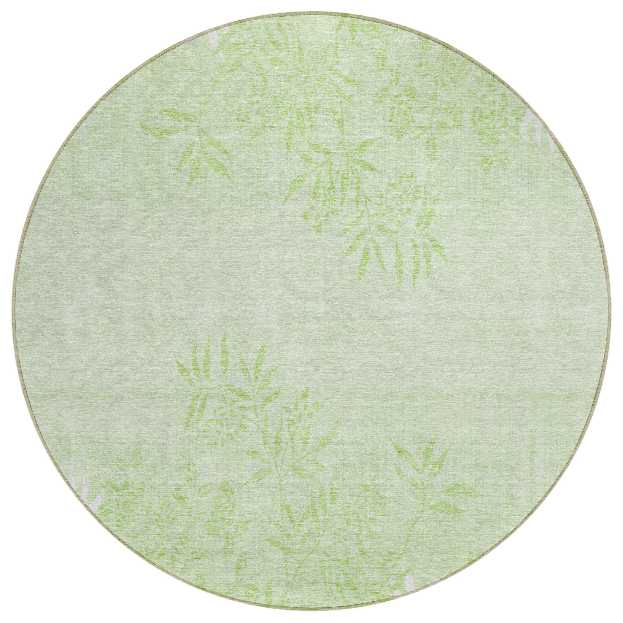 Addison Rugs ACN673MZ8RO Chantille ACN673MZ 8 x 8 (ft) Polyester Mint Round Indoor/Outdoor Geometric Machine washable Area rug