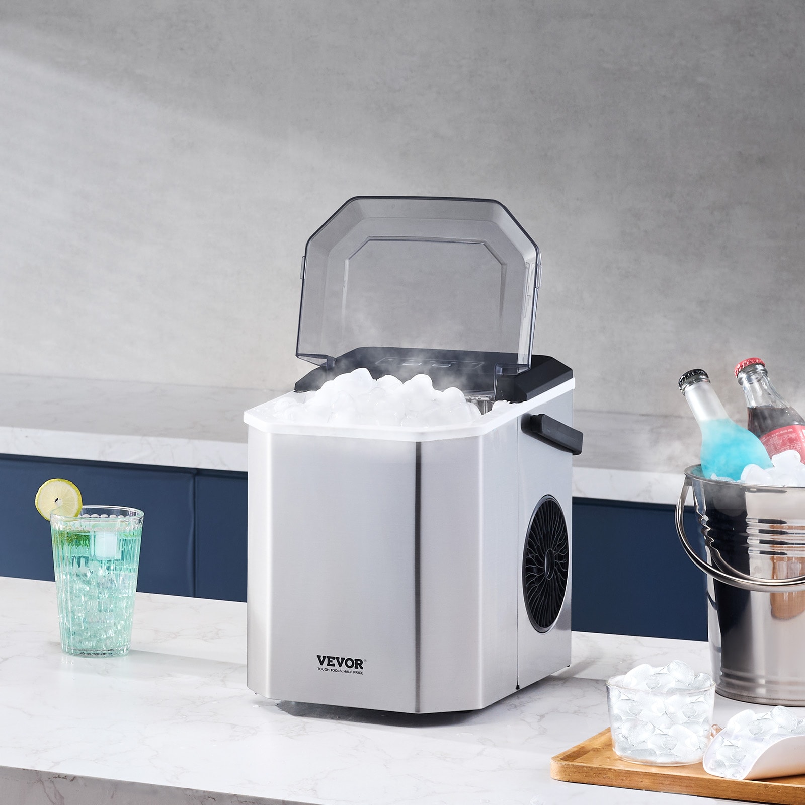 VEVOR ZDBTMSZB26LBSRXBCV1 Ice-Makers - View #2