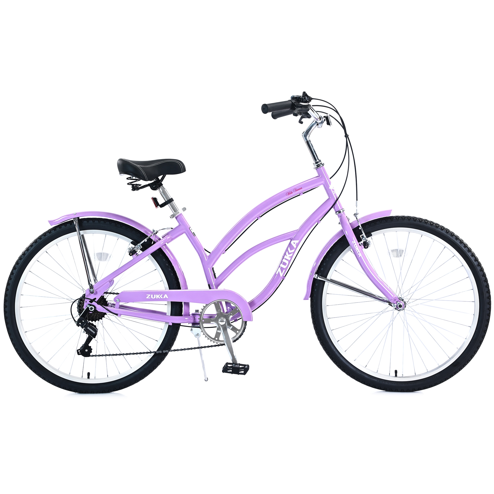 LOVMOR SF-WO-W1019116876 26 Inch Beach Cruiser Bike 7 Speed Multi Colors