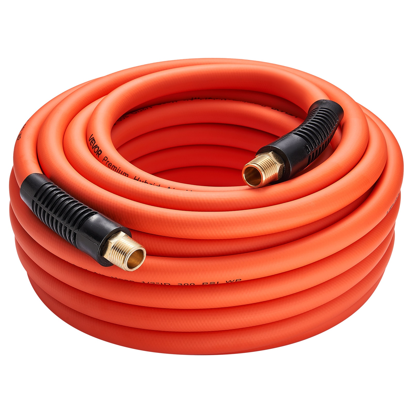 VEVOR - Air Hose 1/2in x 50FT Hybrid Air Compressor Hose 300 PSI Kink-Resistant Pneumatic Hoses w...