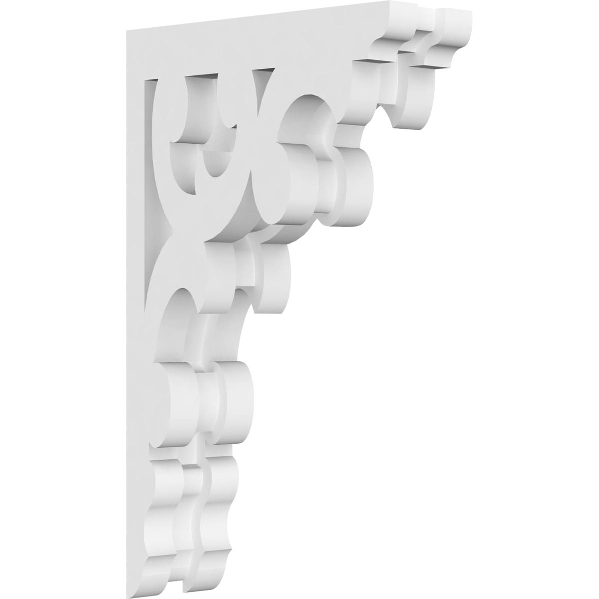 Ekena Millwork CORP01X05X09VI 1.875-in x 5.5-in x 9-in Vienna Unfinished White PVC Paintable Corbel