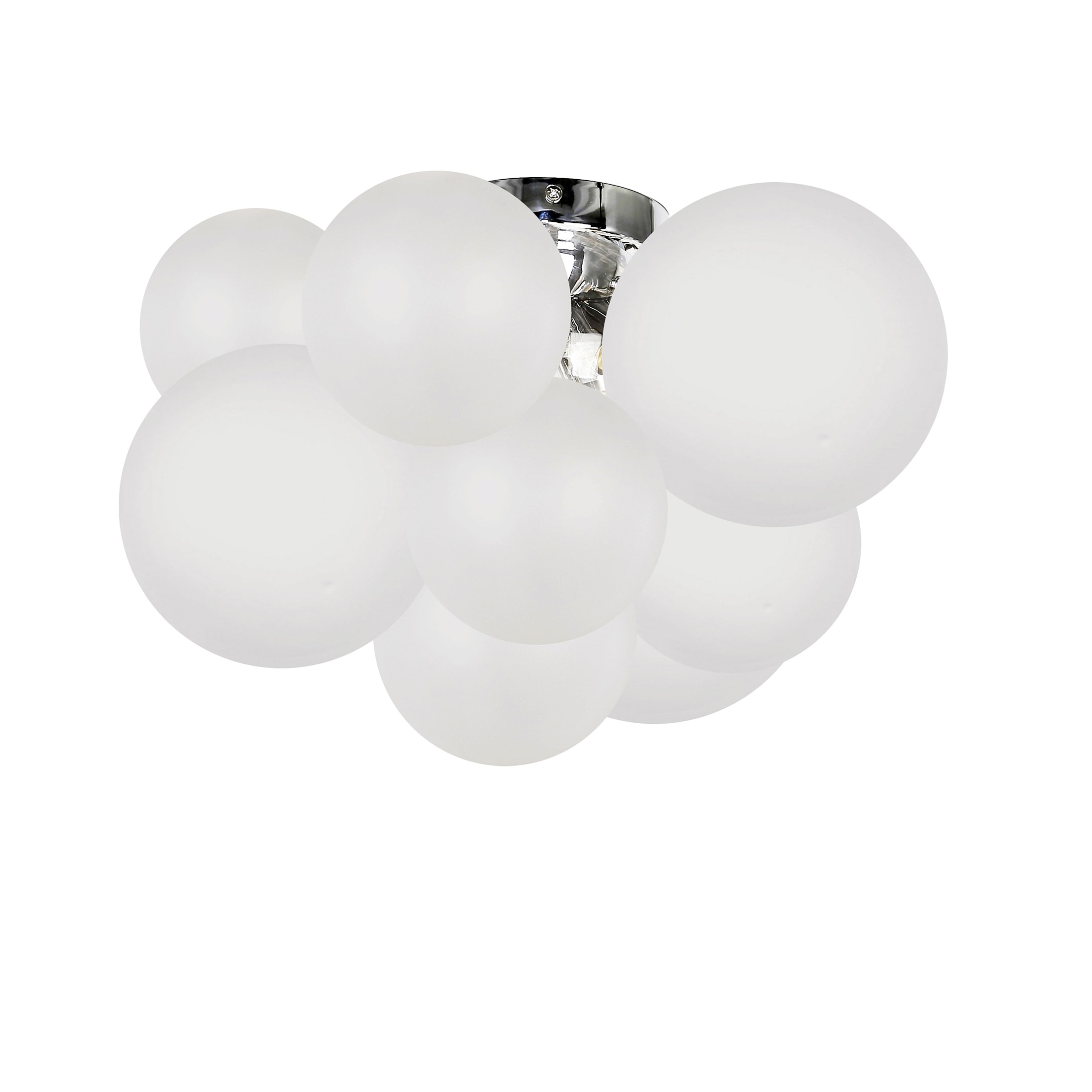 Dainolite MLS-143FH-PC-FR -Mile 3-Light 14.5-in Polished Chrome Flush Mount Light