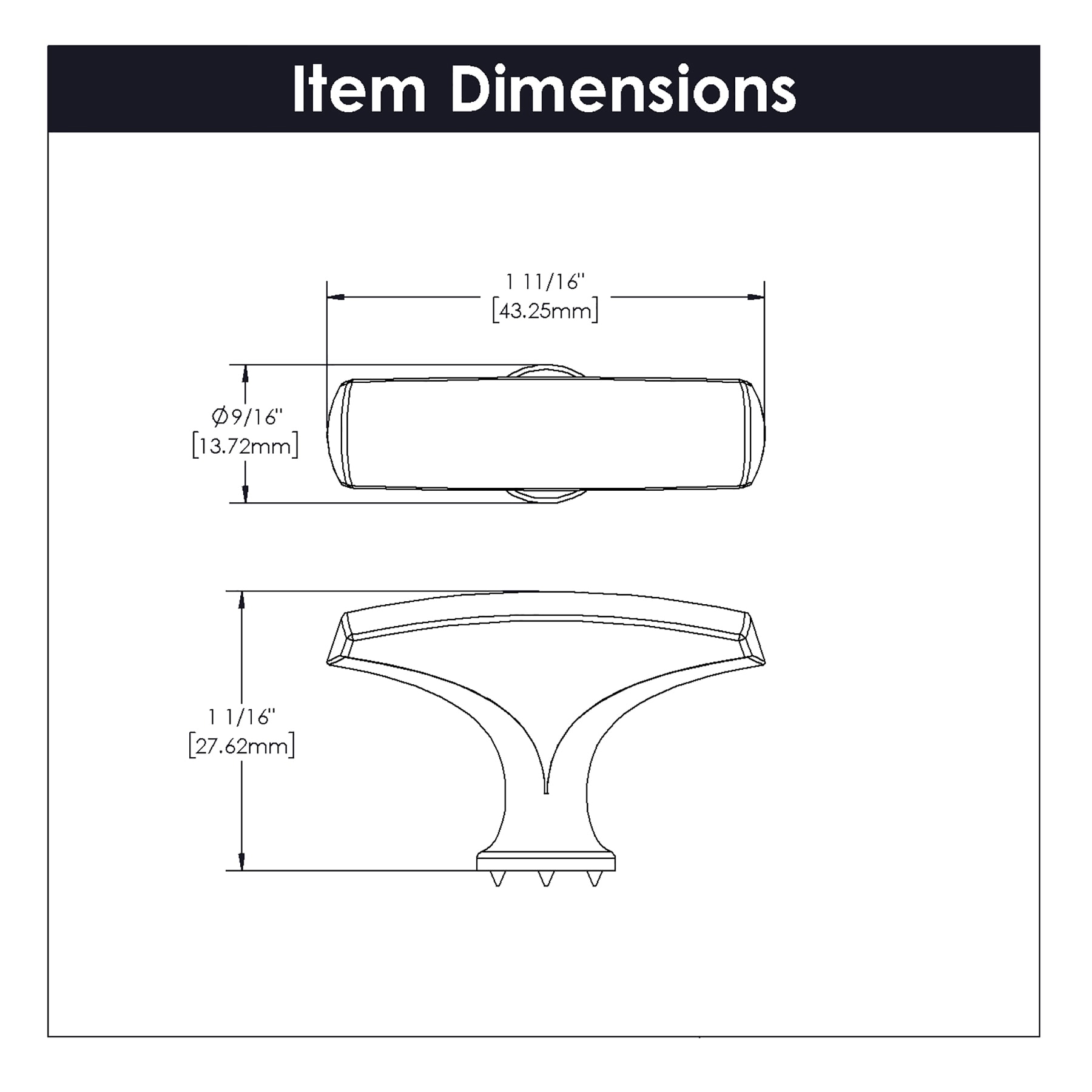 Hickory Hardware P3372-SS Cabinet-Knobs - View #6