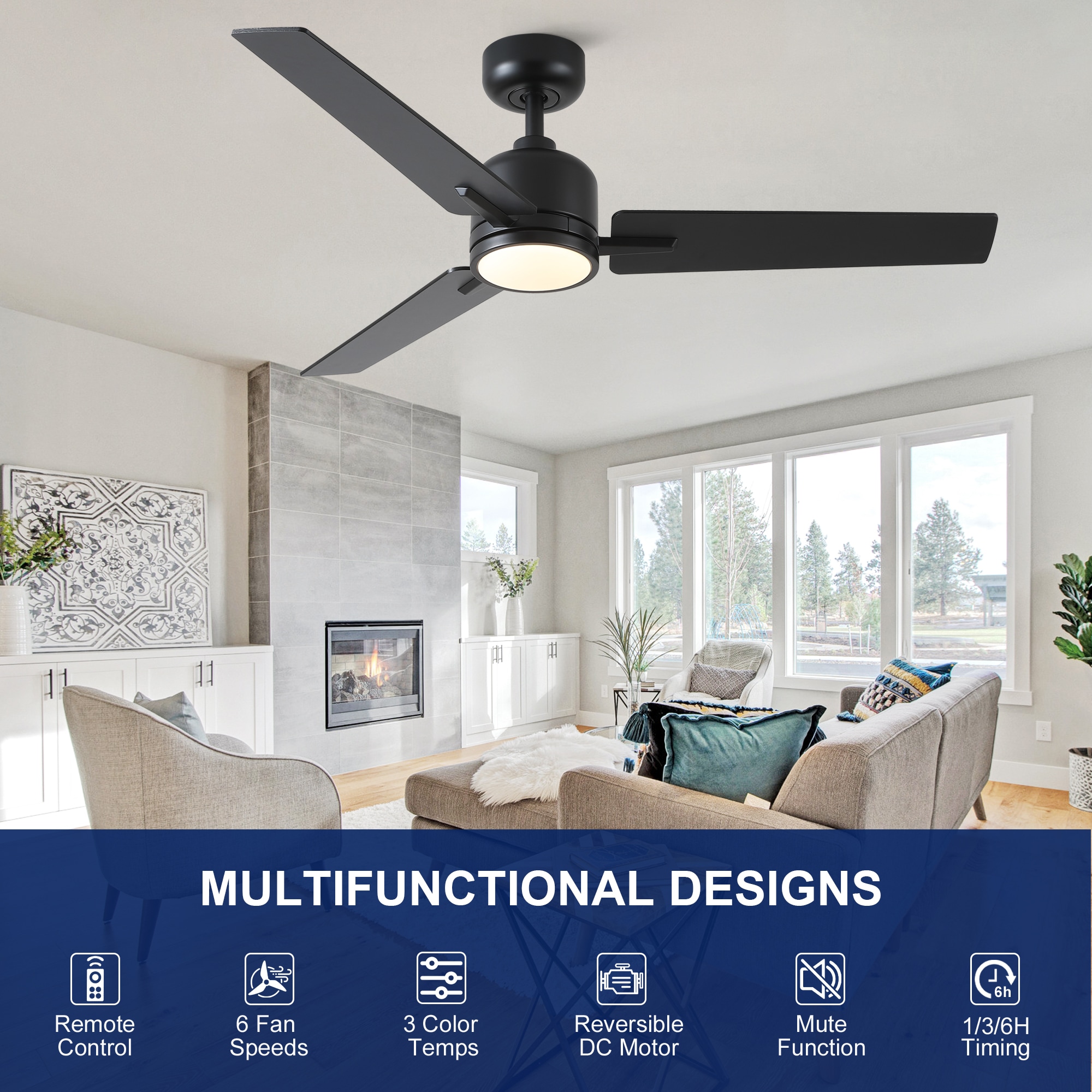 YUHAO LSDY1235BK48 Ceiling-Fans - View #5
